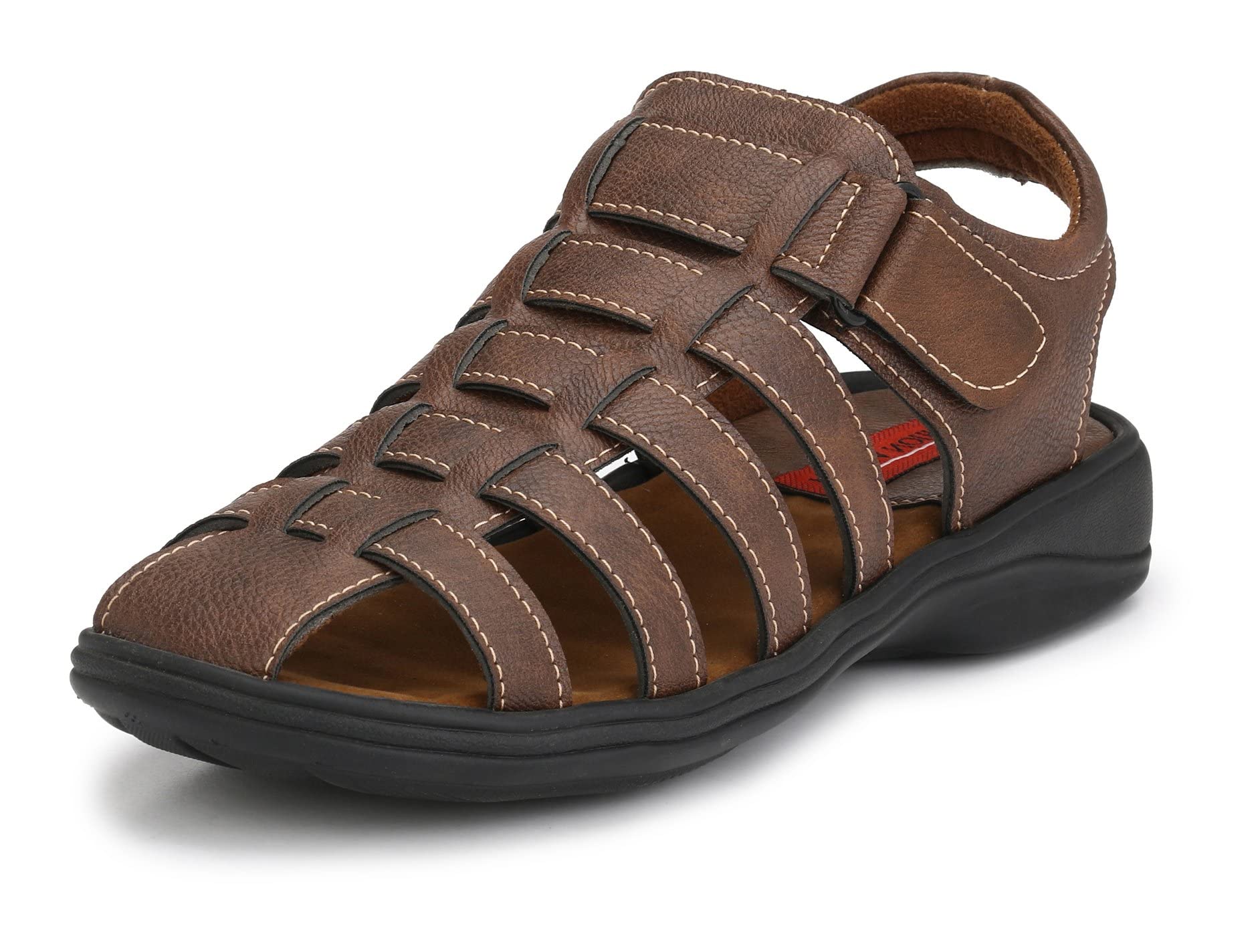 FASHION VICTIM Mens 809 Brown Synthetic leather Sandal - 8 UK (B09M47FZQQ) Amazon Price History, Amazon Price Tracker
