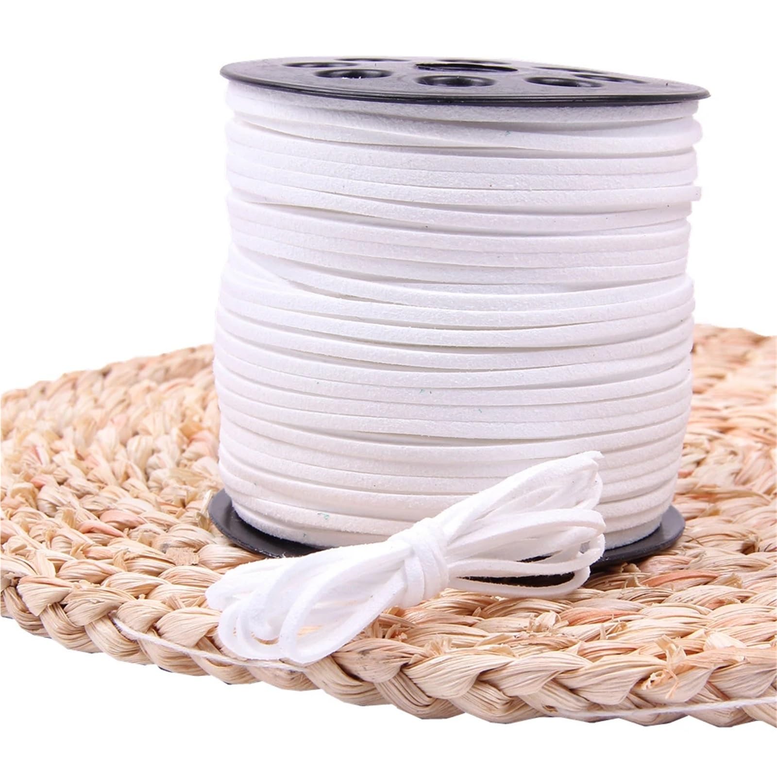 Sznurek ze sztucznego zamszu 10 sztuk m/partia 2.5mm sznurek skórzana lina ręcznie robiona nić ciąg do bransoletki DIY biżuteria(1)