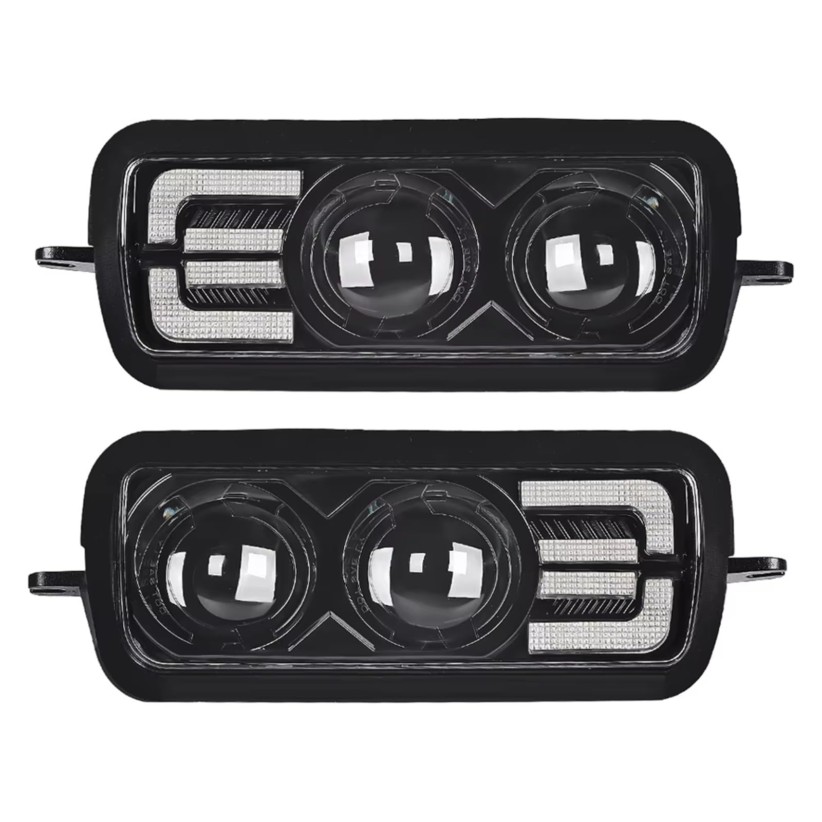 Faros Para LADA Para NIVA 4X4 Luces Circulación Diurna 7 Pulgadas DRL Luces Señal Giro Led 12v Conjunto Luces Coche Faro(Lada running light)