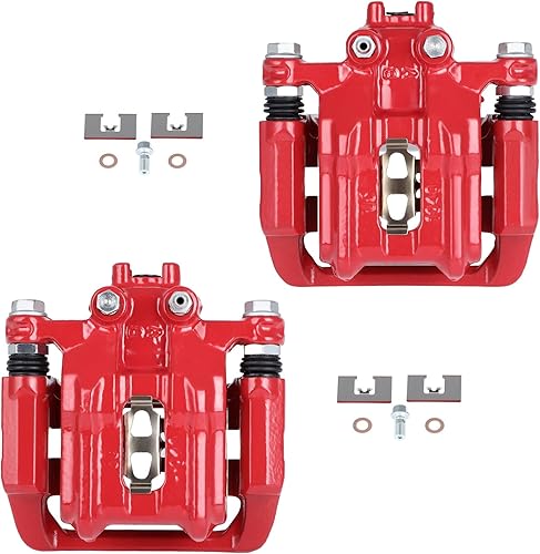 SCITOO Pinzas de freno traseras izquierdas+derechas con soporte 18B4644 18B4645 compatibles para Buick 1997-2005 2008-2009 para Chevrolet 2000-2010