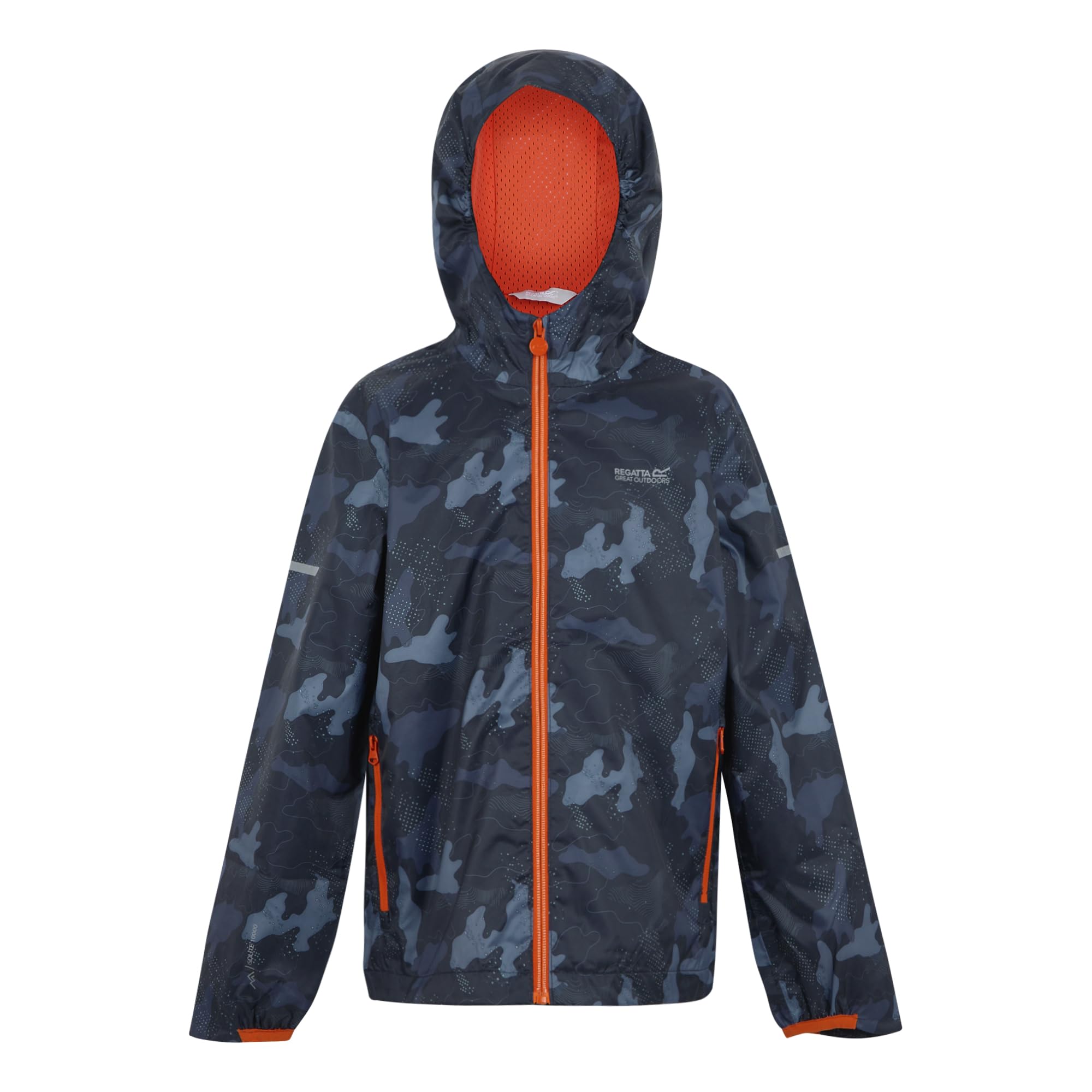 Regatta Unisex Kids Printed Lever II Waterproof Jacket Walking Hiking Coat