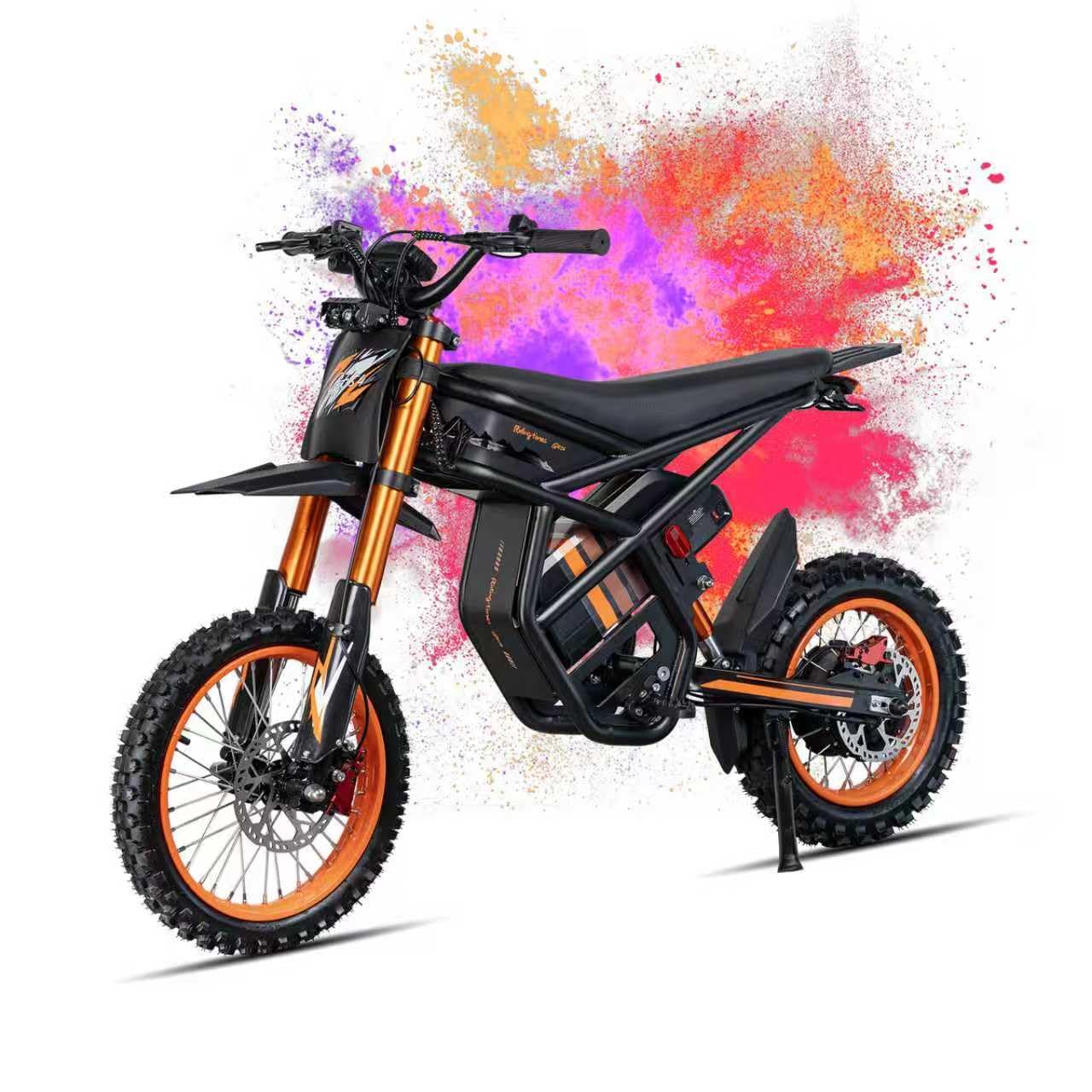 GT73 /GT73 Pro/ GT73 Mini Electric Dirt Bike for Adults/Teens - 3000W/ 2500W Motor - 50/37 MPH High-Speed, 25"/14'' Fat Tires & Dual Removable Battery, All-Terrain Off-Road eBike for Snow, Sand