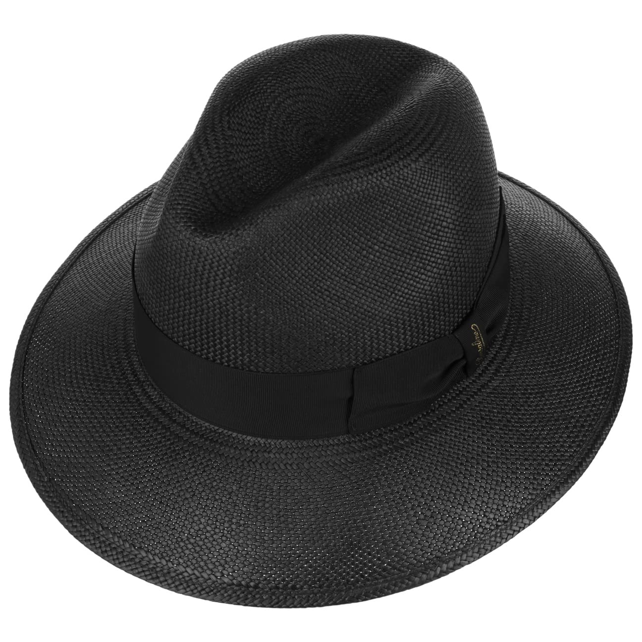 Borsalino Cappello di Paglia Big Brim Fedora Uomo - Made in Italy Estivo da Giardiniere Cappelli Spiaggia con Nastro Grosgrain Primavera/Estate Estate