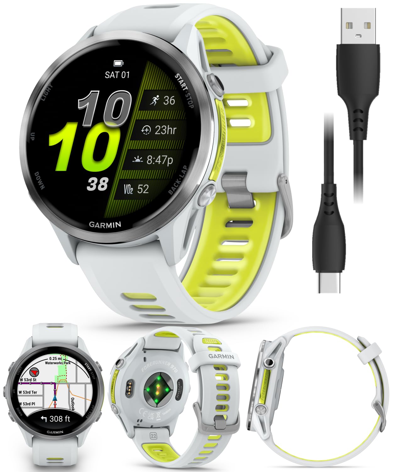 その他 GARMIN FORERUNNER 970 WHITE/Amp Yellow Amazon.com: Wearable4U Garmin Forerunner 970 Titanium Smartwatch