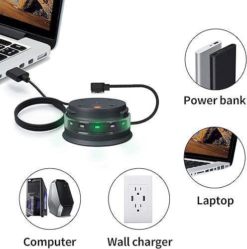 Miniatura 3 de FitTurn Cargador USB compatible con HidrateSpark Pro SteelHidrateSpark Pro Smart Water Cup - Cable de carga de repuesto para taza de agua, color