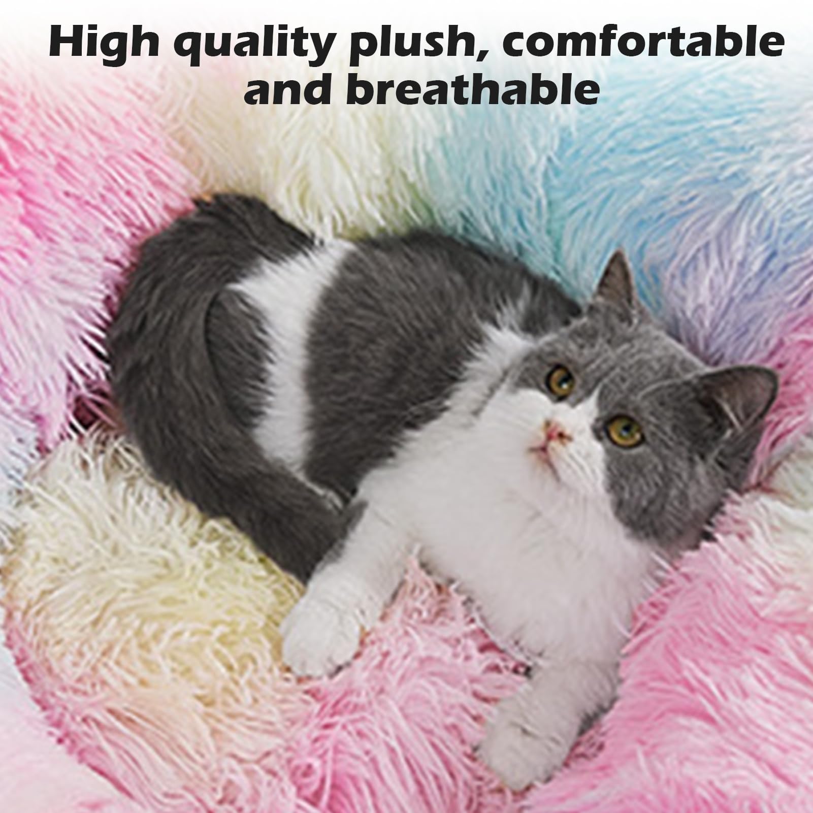 Túnel para Gatos, 110 cm túnel Plegable de Lino para Interior con Agujeros, Cama túnel para Gatos Lavable para Verano (Color) | Para el verano, forro interior, para gatos y animales pequeños