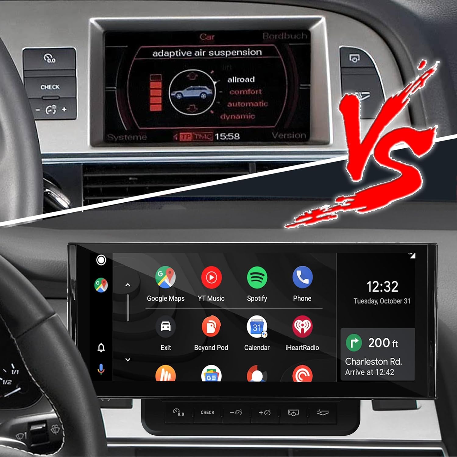 Wireless CarPlay Android Auto Interface for Audi A6 S6 RS6 C6
