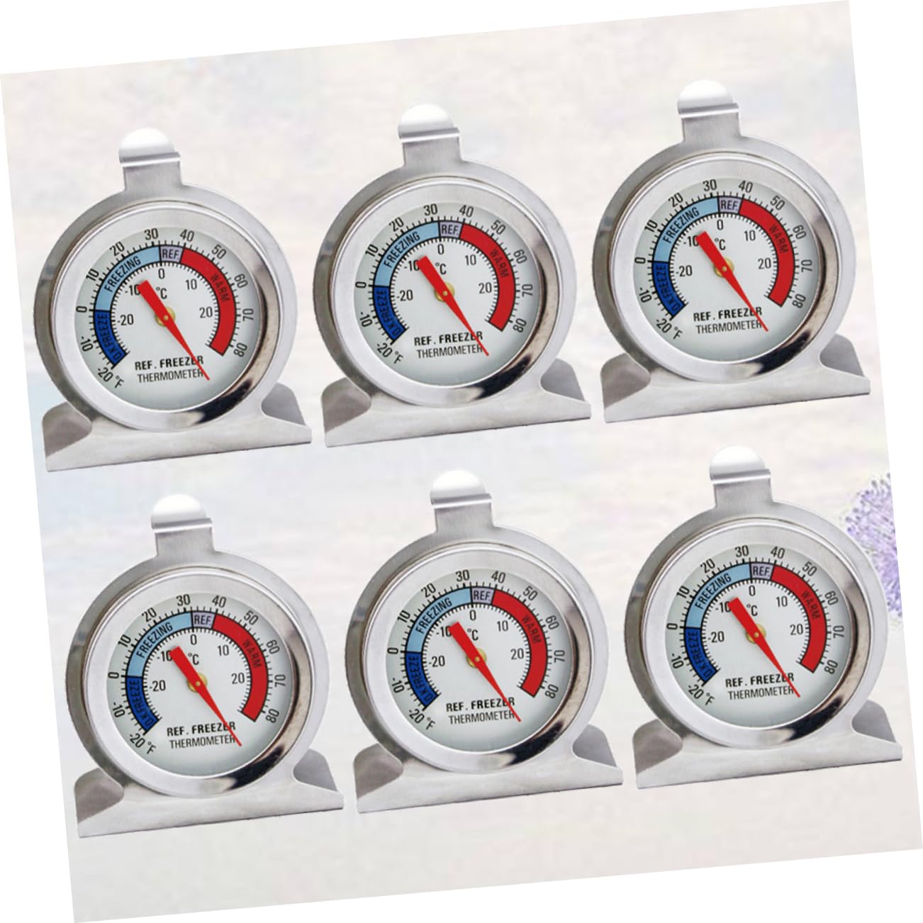 Toddmomy 6stücke Kühlschranktermometer Edelstahl-temperaturanzeige Für Gefrierschrank Und Kühlschrank Langlebiges Kühlschrankthermometer Ohne Papierverpackung