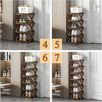 Amazon.com: XZXWZX Shoe Rack, Bamboo Foldable Shoes Organizer Free