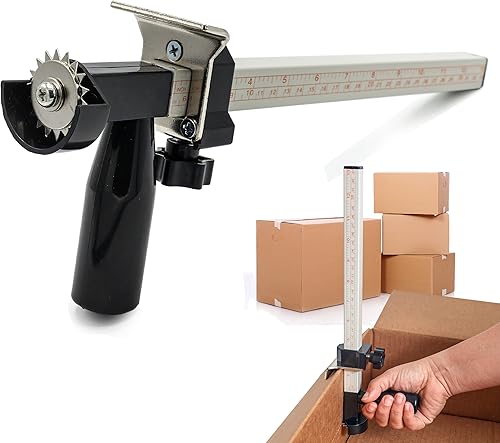 Miniatura 2 de Herramienta de ajuste de caja con rueda de puntuación - Reductor de caja de cartón para personalizar cajas de envío - Herramienta de anotación de