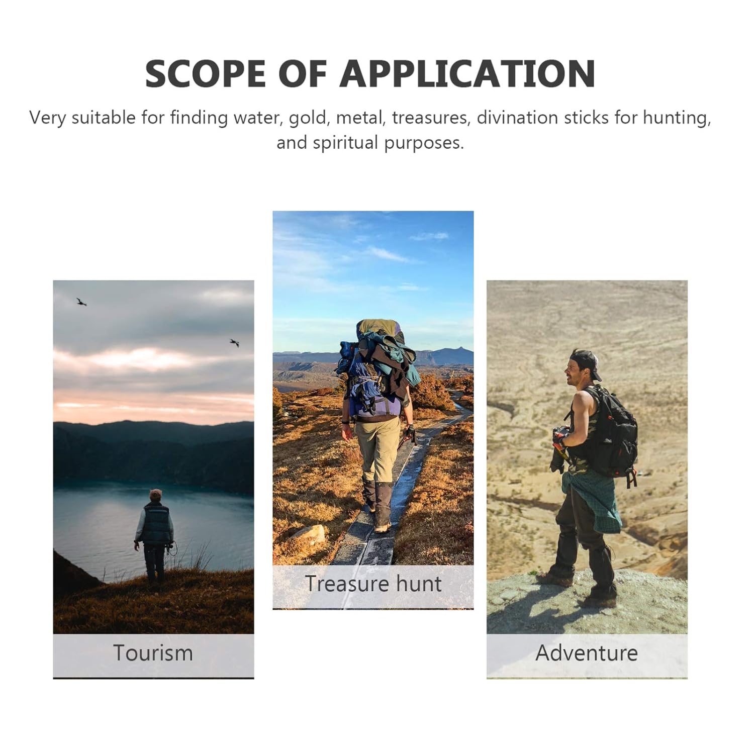 GARVALON 6pcs Stainless Steel Dowsing Rods for Water and Mineral Detection Professional Tool for Geobiology and Spiritual Use and Portable Design