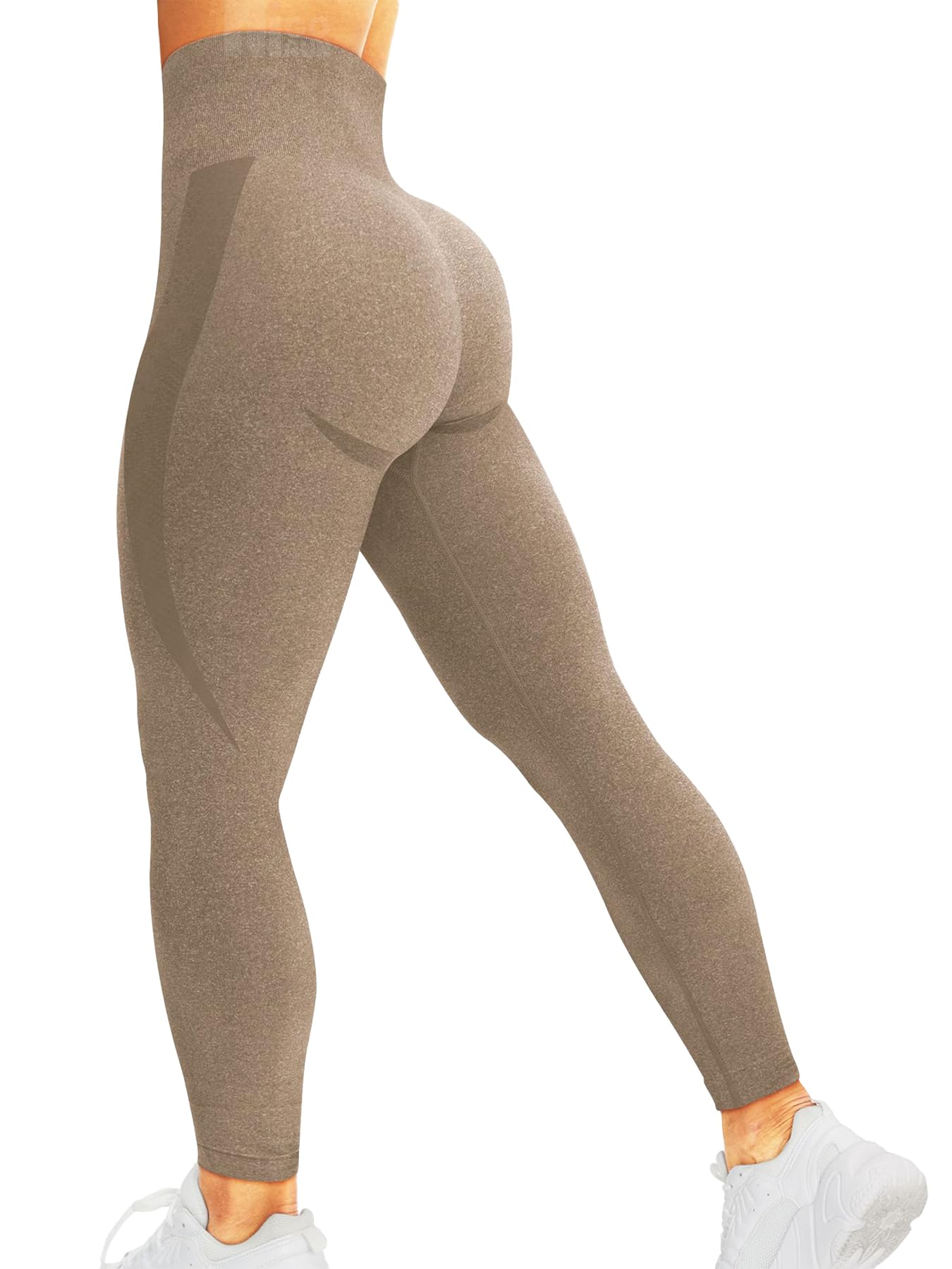 HIGORUN Women Seamless Leggings Smile Contour High Waist Workout Gym Yoga Pants