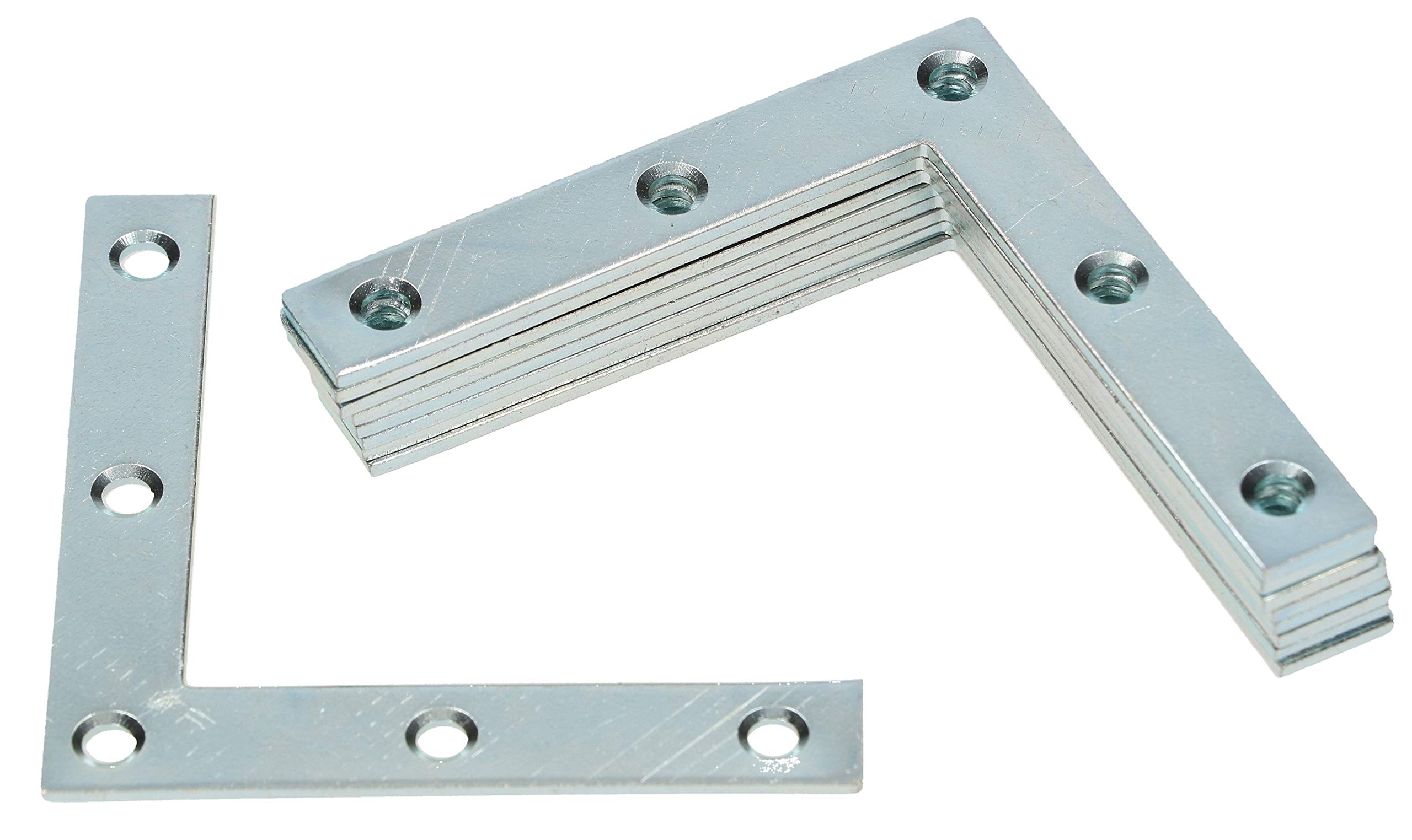 40 X Sossai&reg; Staffa Angolare / Angelo Retto Staffe / Connettore Angolare (40 Pz.) | BT1, 4 Fori