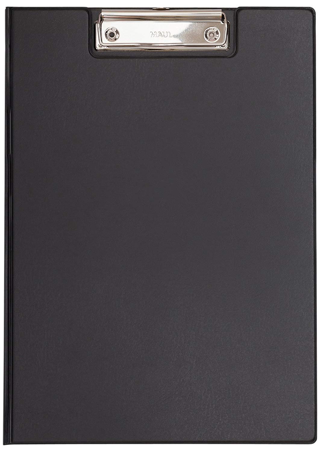 Maul Schreibmappe mit Folienüberzug, Aufklappbares Klemmbrett, Innentasche, Größe A4 hoch, Schwarz, 2339290, 1 Stück (Schwarz | 12er Pack)