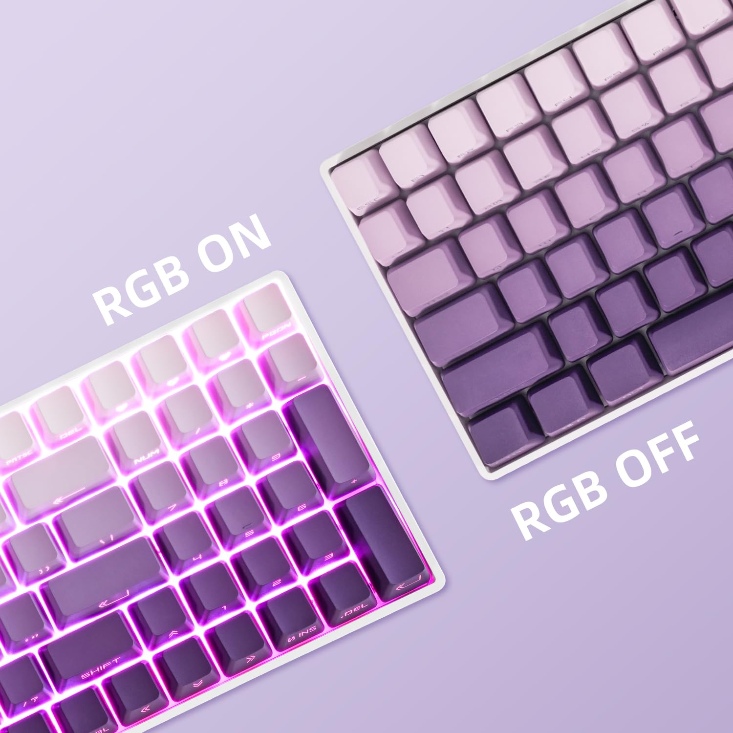 ZORNHER ZH100 Wireless Mechanical Gaming Keyboard,98% Purple Custom Creamy Keyboard with Number Pad, PBT Keycaps,Pre-lubed Linear Switches,Hot-Swappable,RGB Backlit,2.4GHz/USB-C/BT5.0