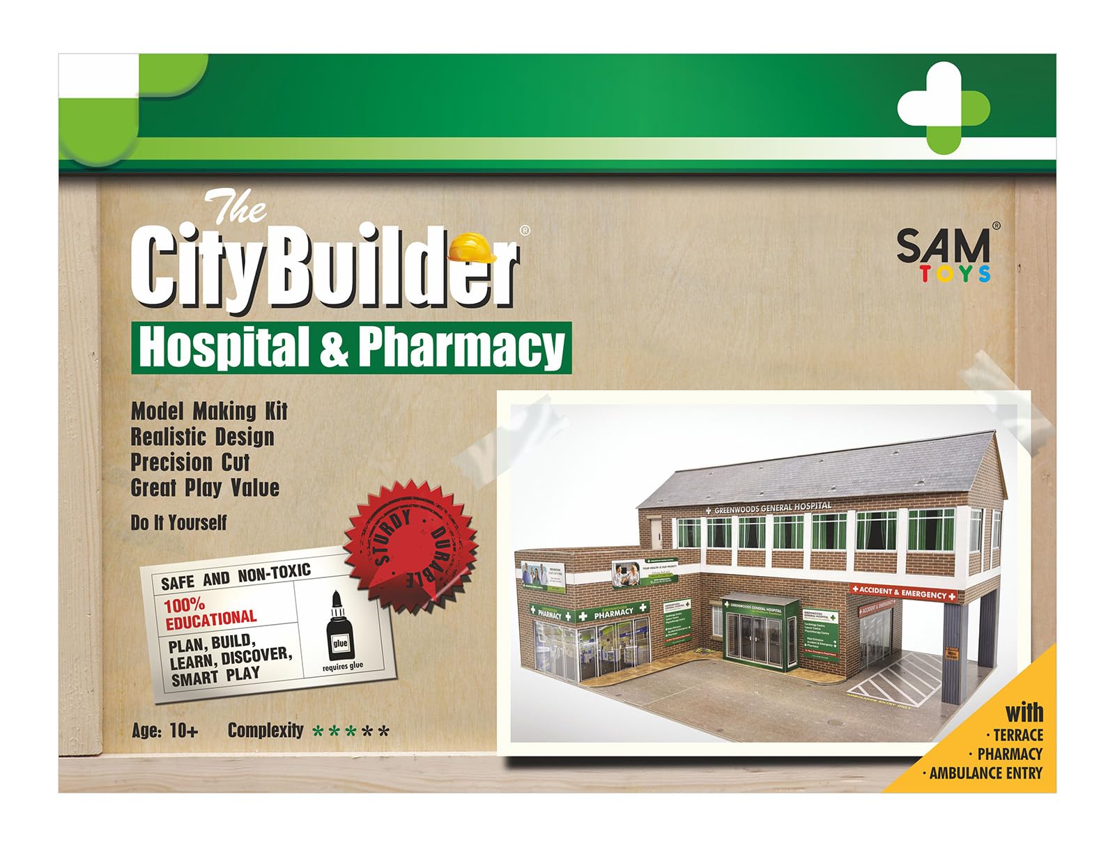 The CityBuilder Hospital & Pharmacy Model Making Kit 1:43 Scale (7Mm) O Gauge-image-48