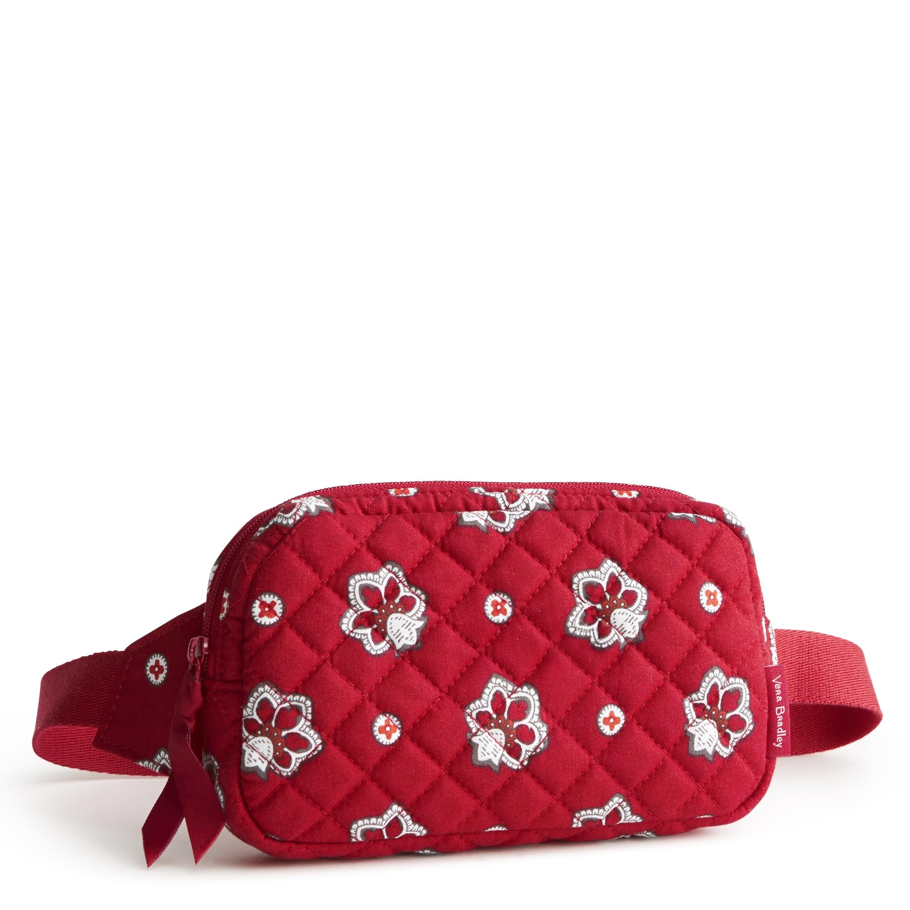 Vera Bradley Premium Cotton Large Travel Duffel Bag, Royal Blue/Red Bandana