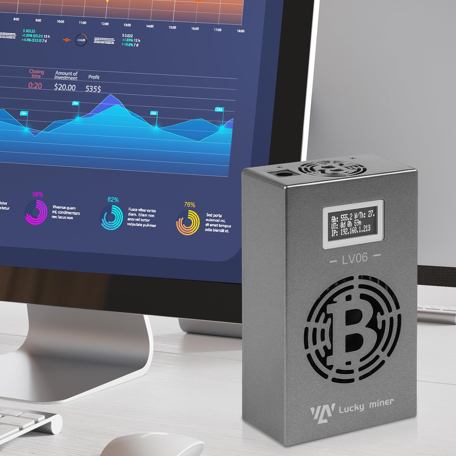 Amazon.com: Zorvionix Lucky Miner LV06 400GH/s - 500GH/s SHA-256