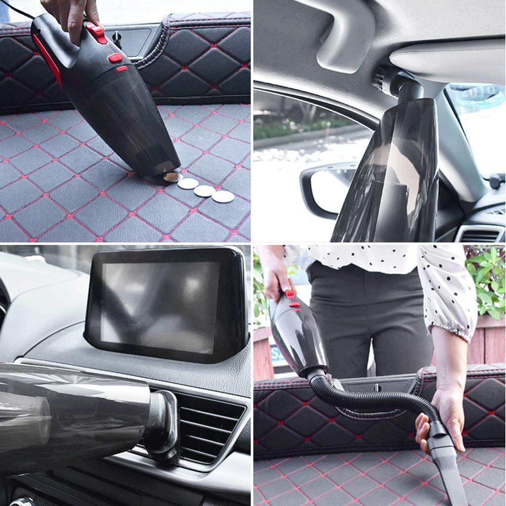 Aspiradora de Coche, aspiradora portátil para Coche, aspiradora de Mano de Alta Potencia de 5500PA, aspiradora de Mano Seca y húmeda para Coche DC 12V aspiradora con Cable