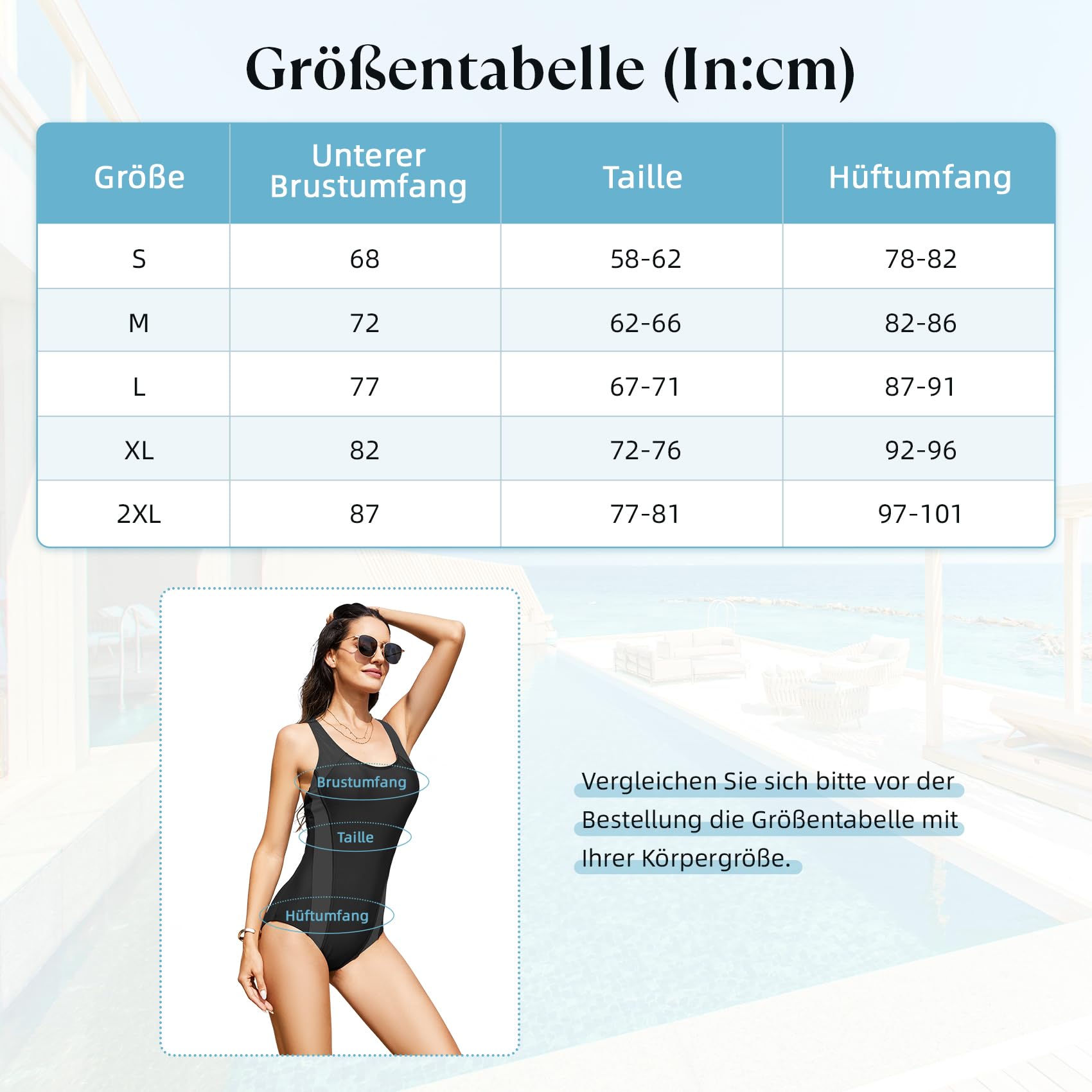 Durio Maillot de bain femme ventre plat sport maillot de bain femme grande taille maillot de bain sport une pièce dos nu maillot de bain femme push up