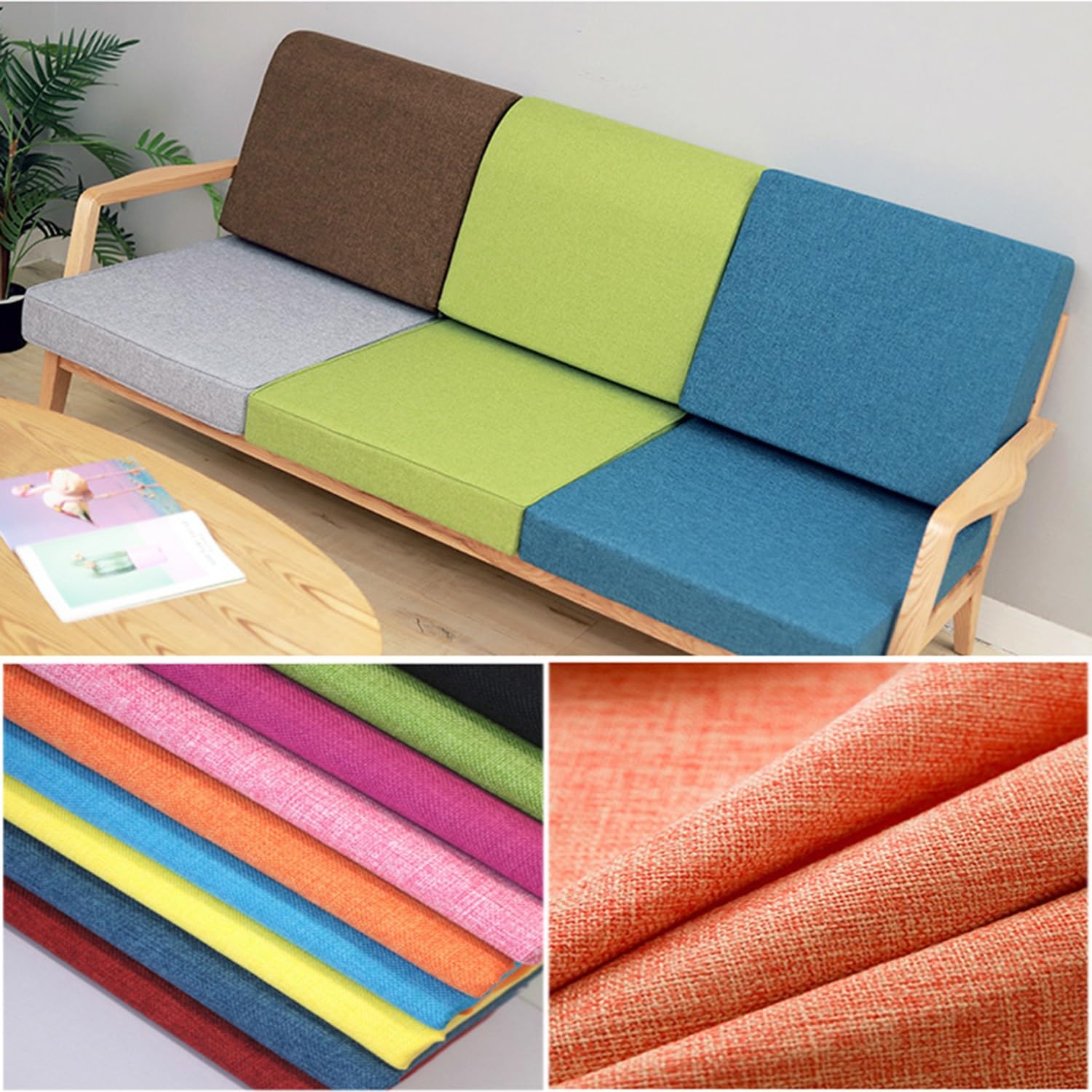 Fodera in tessuto di lino spesso a quadri, 300 x 145 cm, per uso multiplo, ideale per giardinaggio, matrimoni, feste in casa e decorazioni natalizie