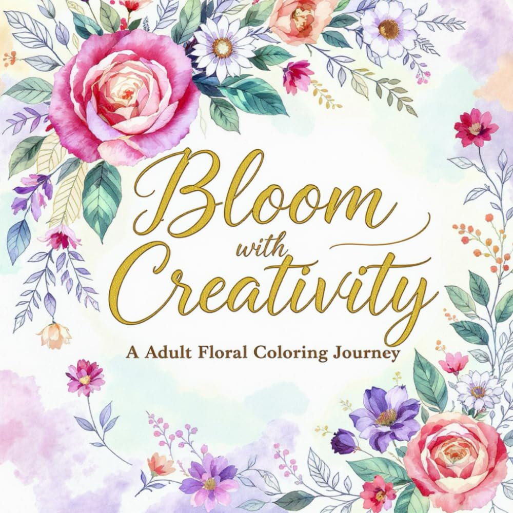 Bloom with Creativity: An Adult Floral Coloring Adventure: Designs for Relaxation, Mindfulness, and Creative Expression