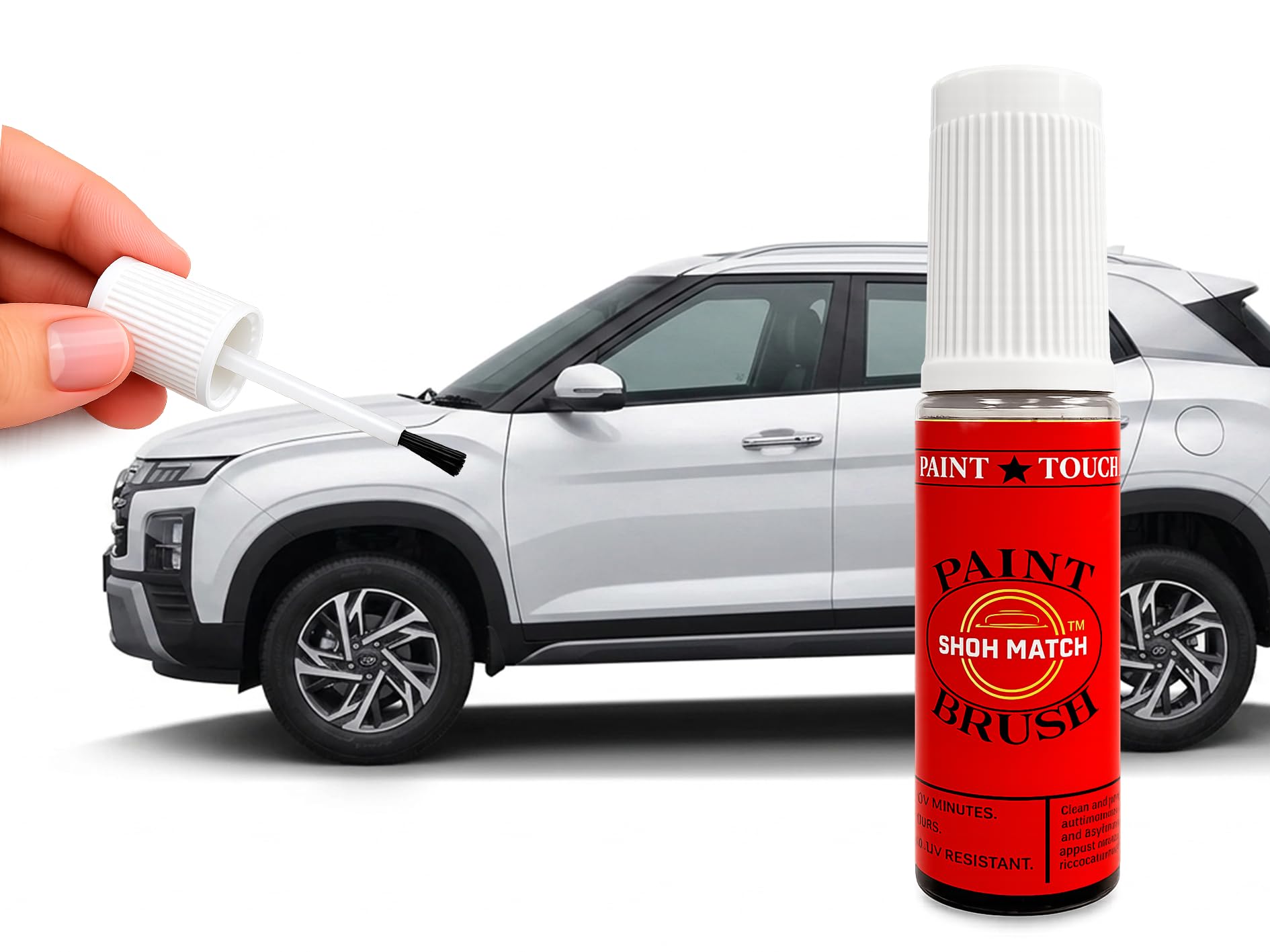 Show Match 2K Touch-Up Paint for Hyundai Creta– Scratch Remover Pen (Multiple Colors) (Atlas White(SAW)-picture-19