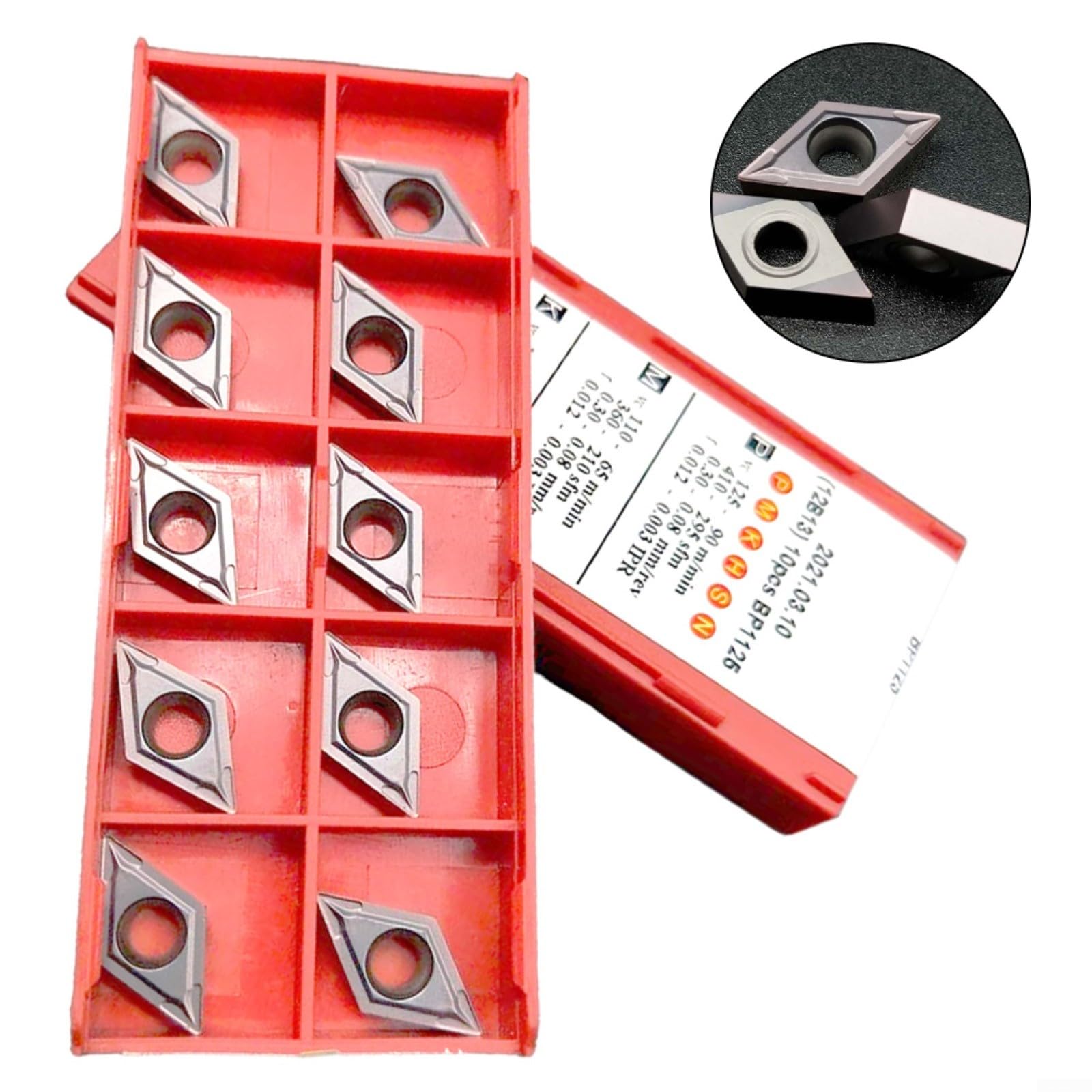 Dcmt11T304 Carburo Tornitura Inserti Per Sdjcr/L Supporti, Bp1125 Grado Semi-Finishing Strumento Per Acciaio Ghisa Lavorazione