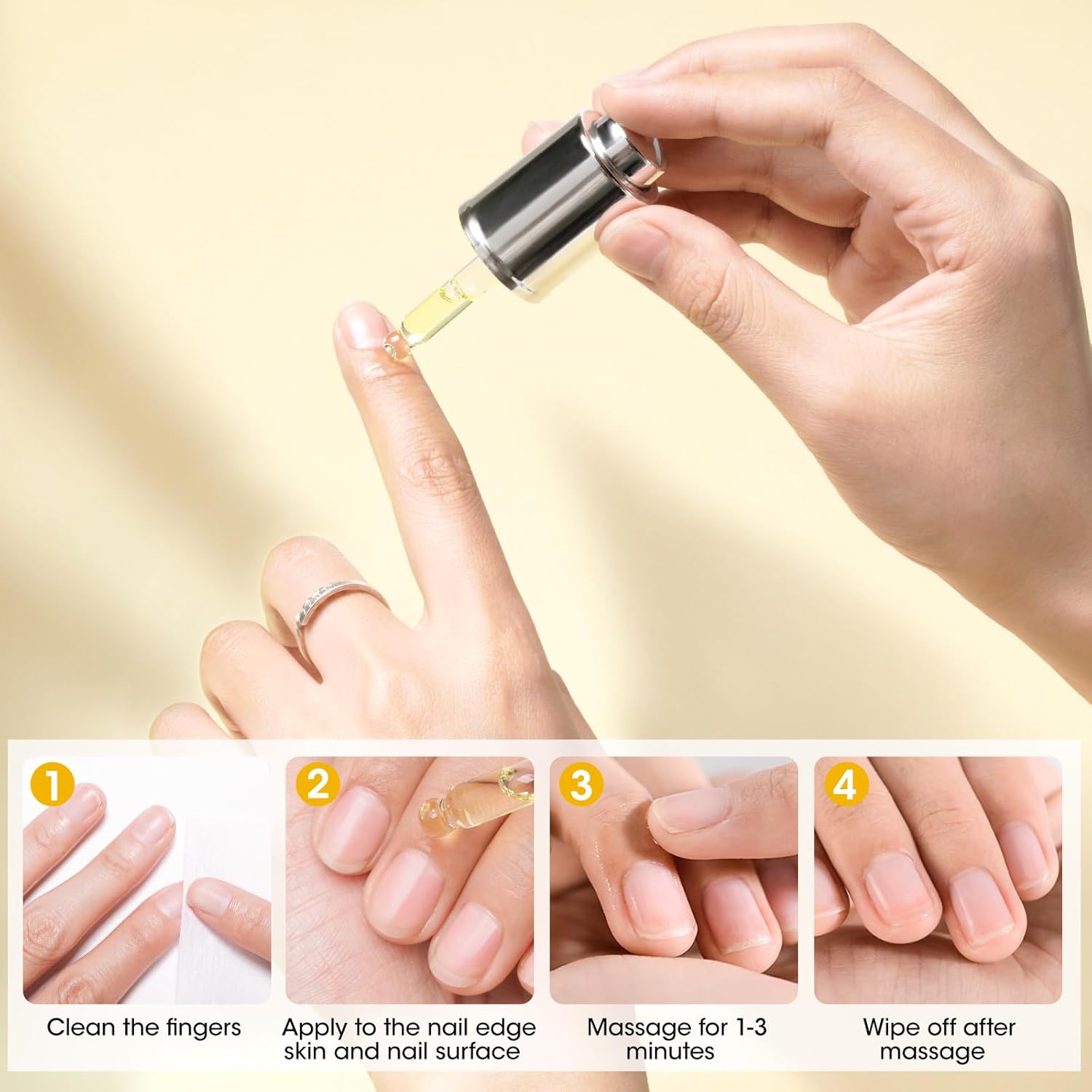 GELLEN Nail Growth Oil, Nail Cuticle Oil for Growth and Strength, Vitamin E Natural Keratin Cuticle Nails Treatment for Hydrating, Nourishing, Strengthening, Repairing, 0.68 Oz - Image 6