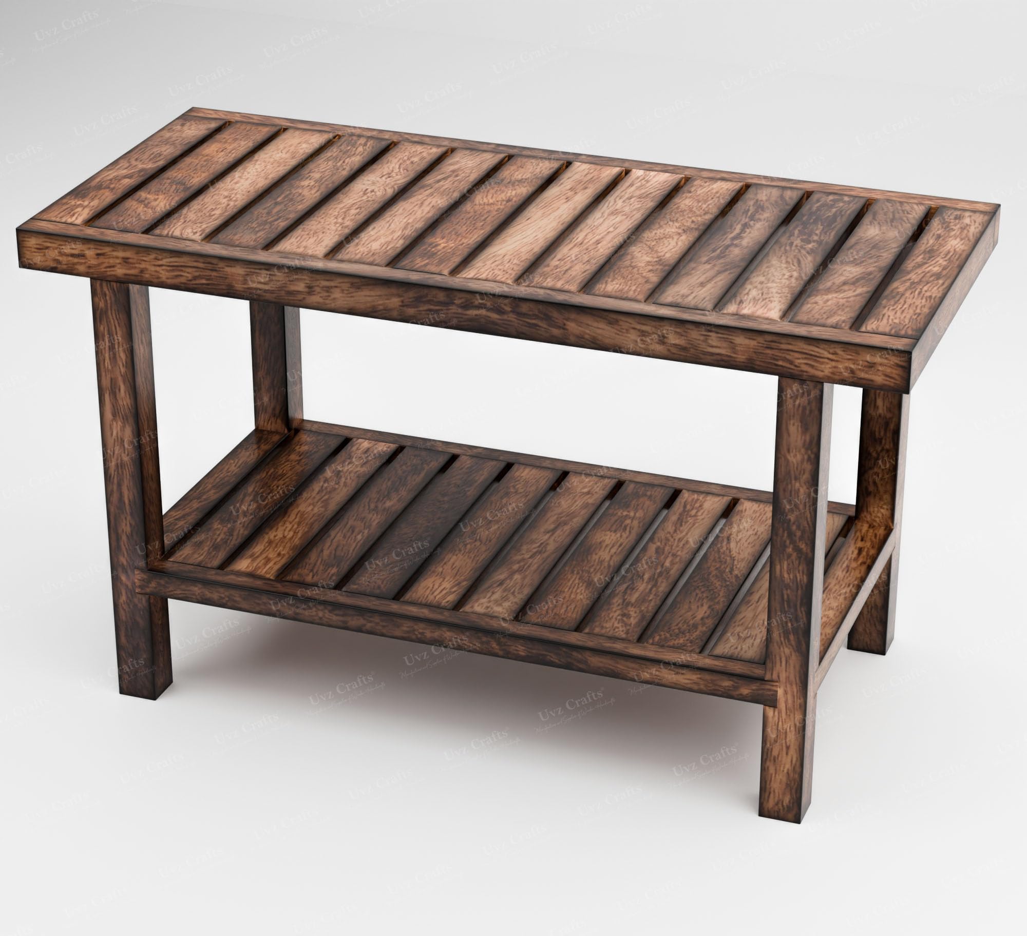 Mango Wood Shower Bench | Water & Heat Resistant Wooden Stool for Bathroom, Spa, Parlour, Kitchen & Home | 24”, 30”, 36” Length | 14” Width × 18” Height (30 inch)-image-15