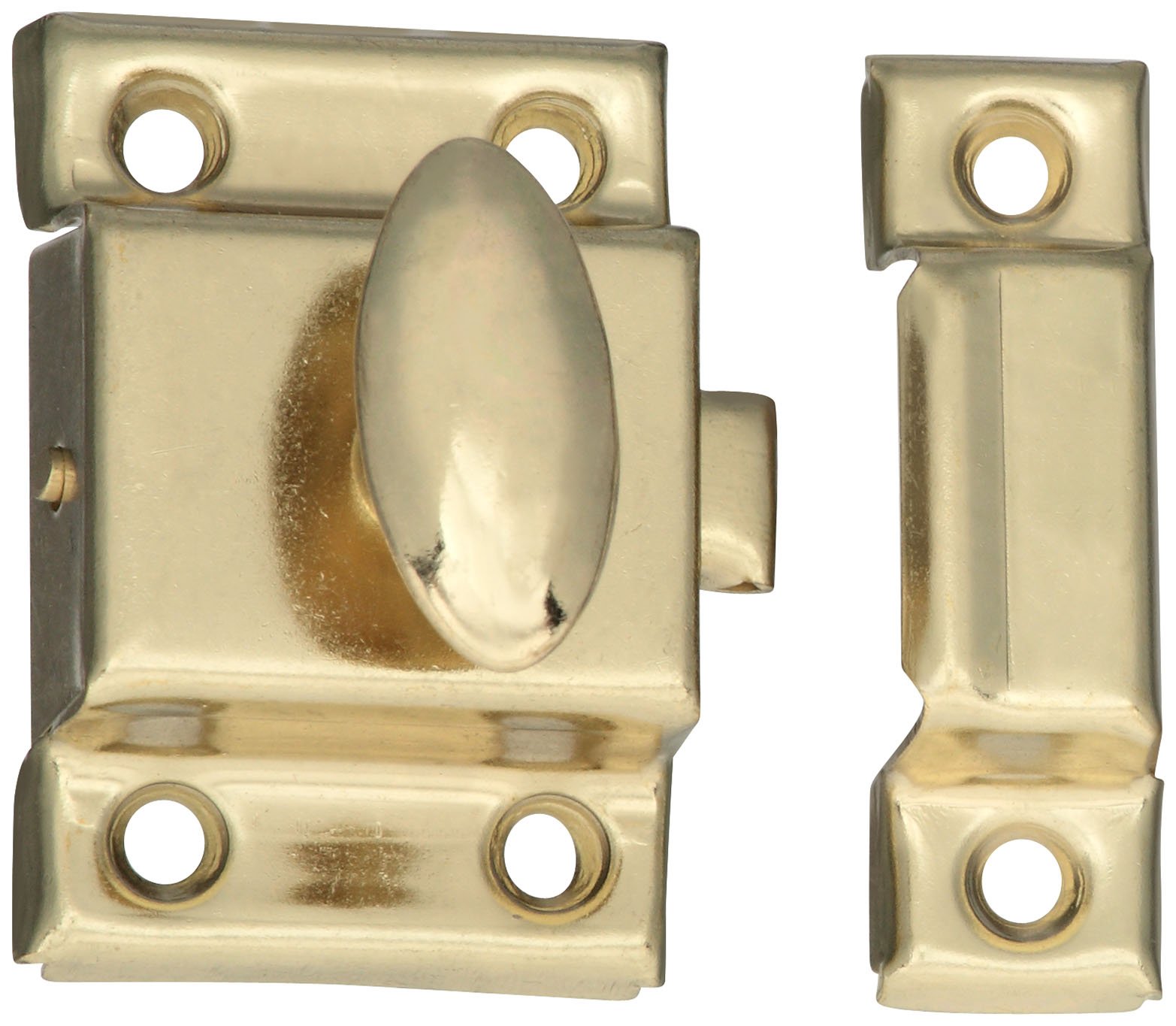 Stanley Hardware S756-050 CD7080 Cupboard Catch in Bright Brass