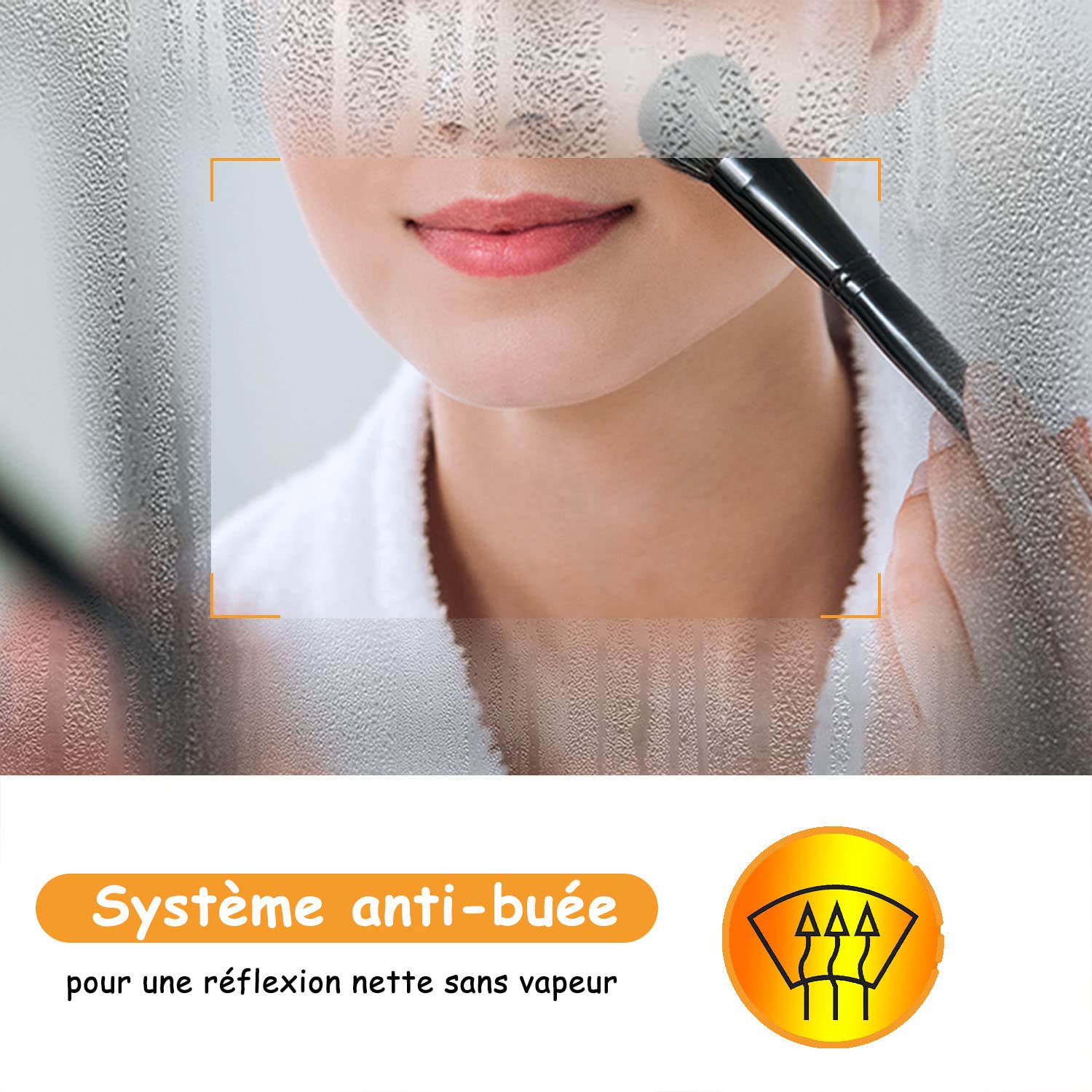 AICA sanitaire Ensemble de Meuble Salle de Bain Blanc Clair 99cm+Vasque+Miroir+Colonne Meuble Salle de Bain-Armoire de Rangement-Meubles-lavabos