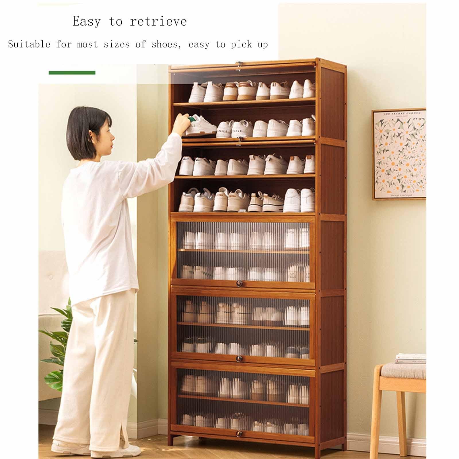 Amazon.com: DLYZAYE Large Capacity Shoe Cabinet with Flip Doors