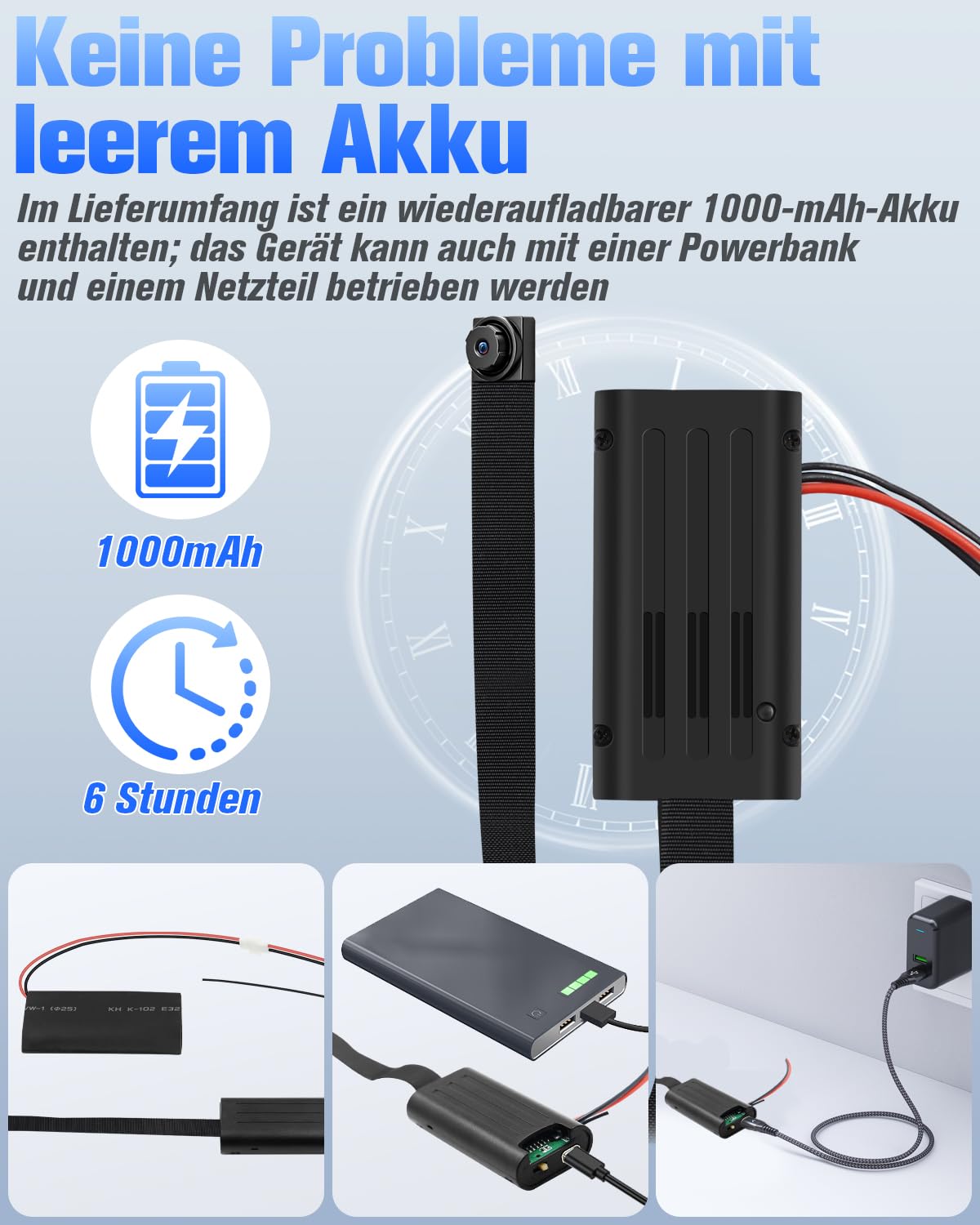 Mini Kamera 1080P HD, Kleine Videokamera Tragbare Bodycam Körperkamera Mit Bewegungserkennung Mikro Cam für Home Office Wohnungen Sicherheit Innen, kein WLAN