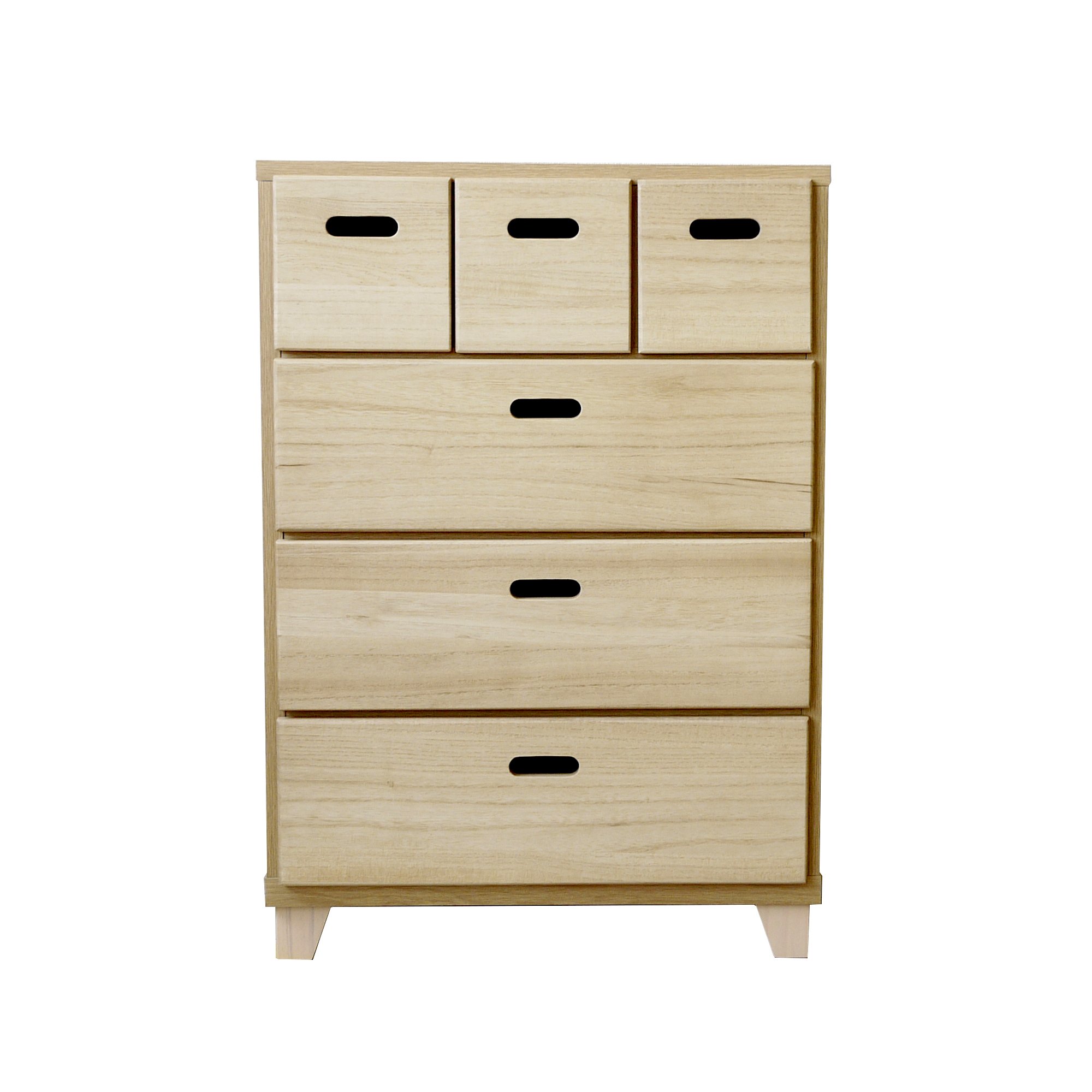 Amazon｜大川家具 nakakei チェスト クレスト 60cm幅4段