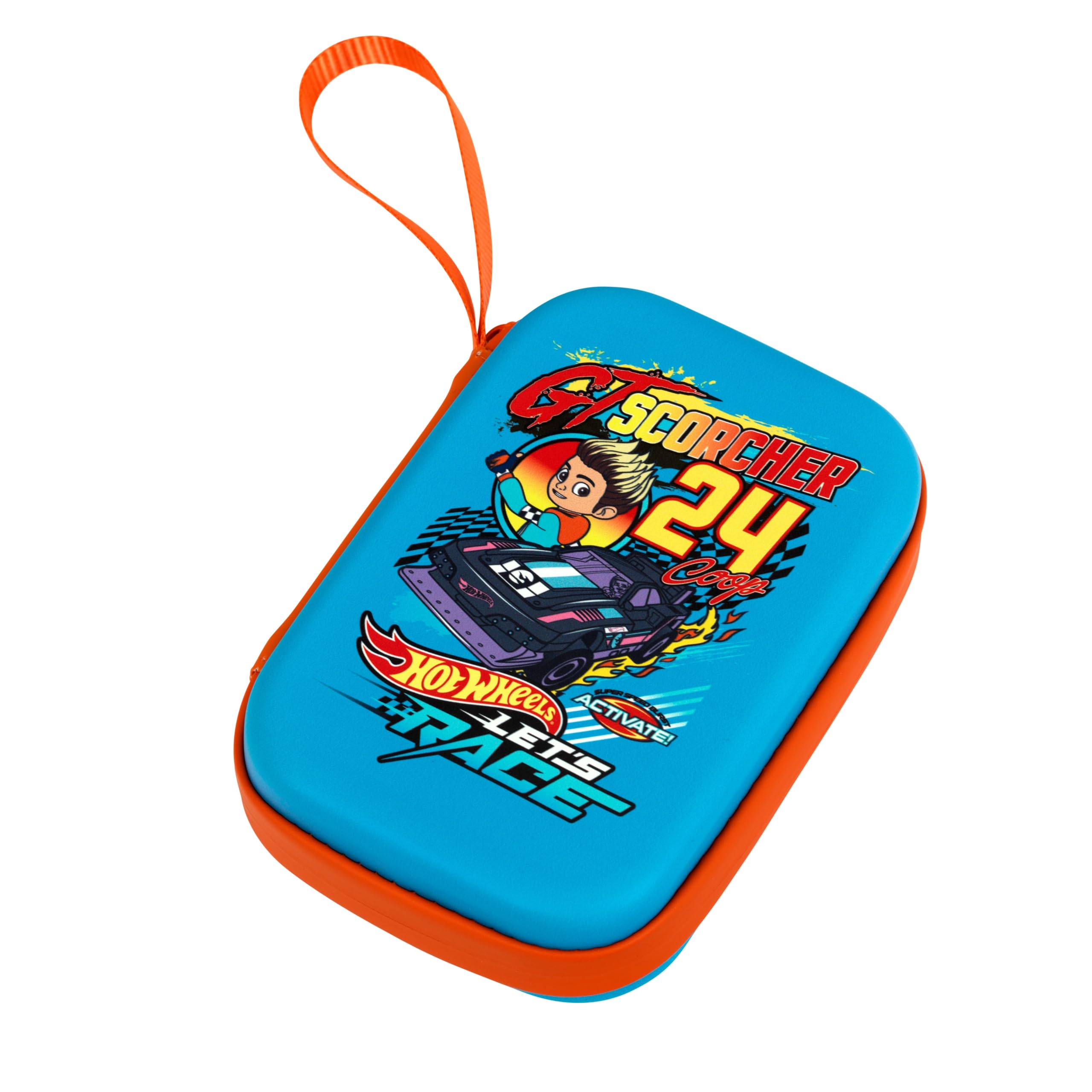 Theo Klein 9653 Hot Wheels Carrying Bag, Practical Storage for Cars & Accessories, With Rubber Holder & Net, Official Licensed Product, Toy for children aged 3 and up