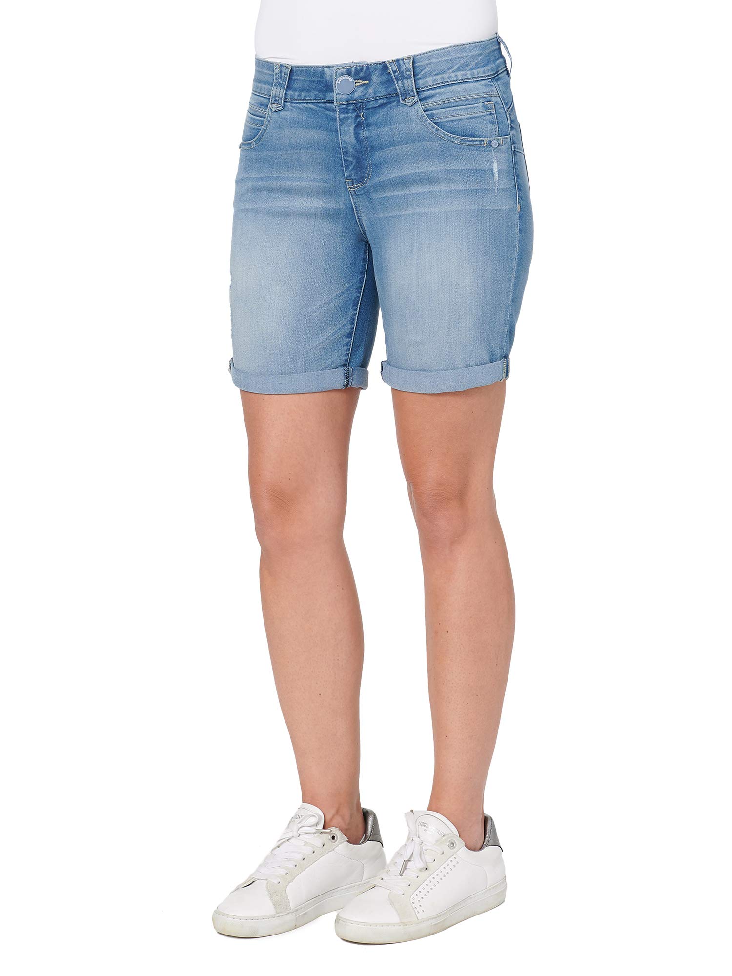 Democracywomens "Ab"solution Petite 6" Cuffed Denim Short