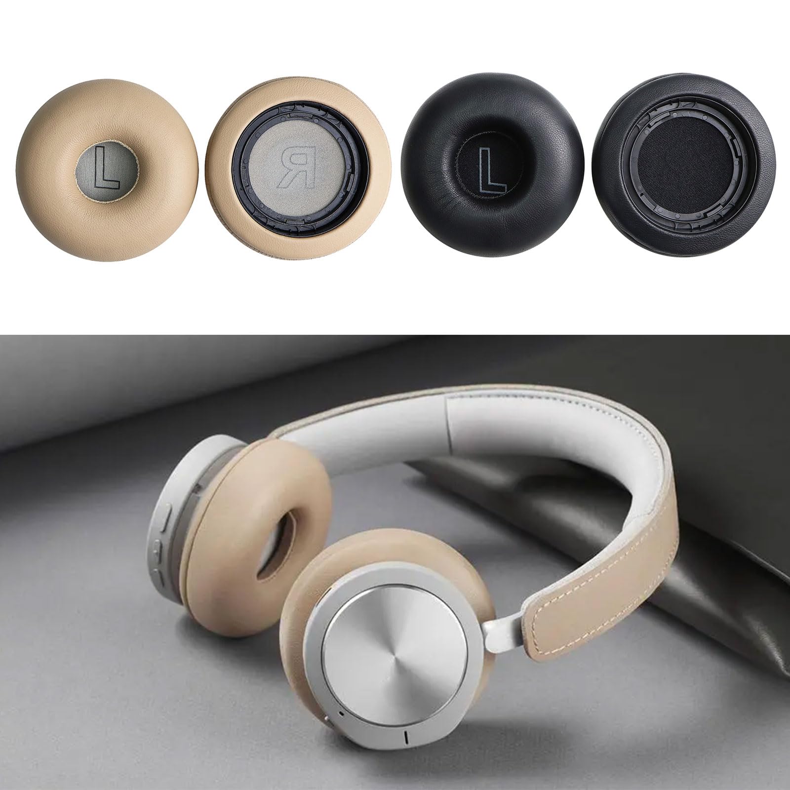 Almohadillas de piel de oveja para auriculares H8i, almohadillas de repuesto de espuma viscoelástica para un ajuste cómodo