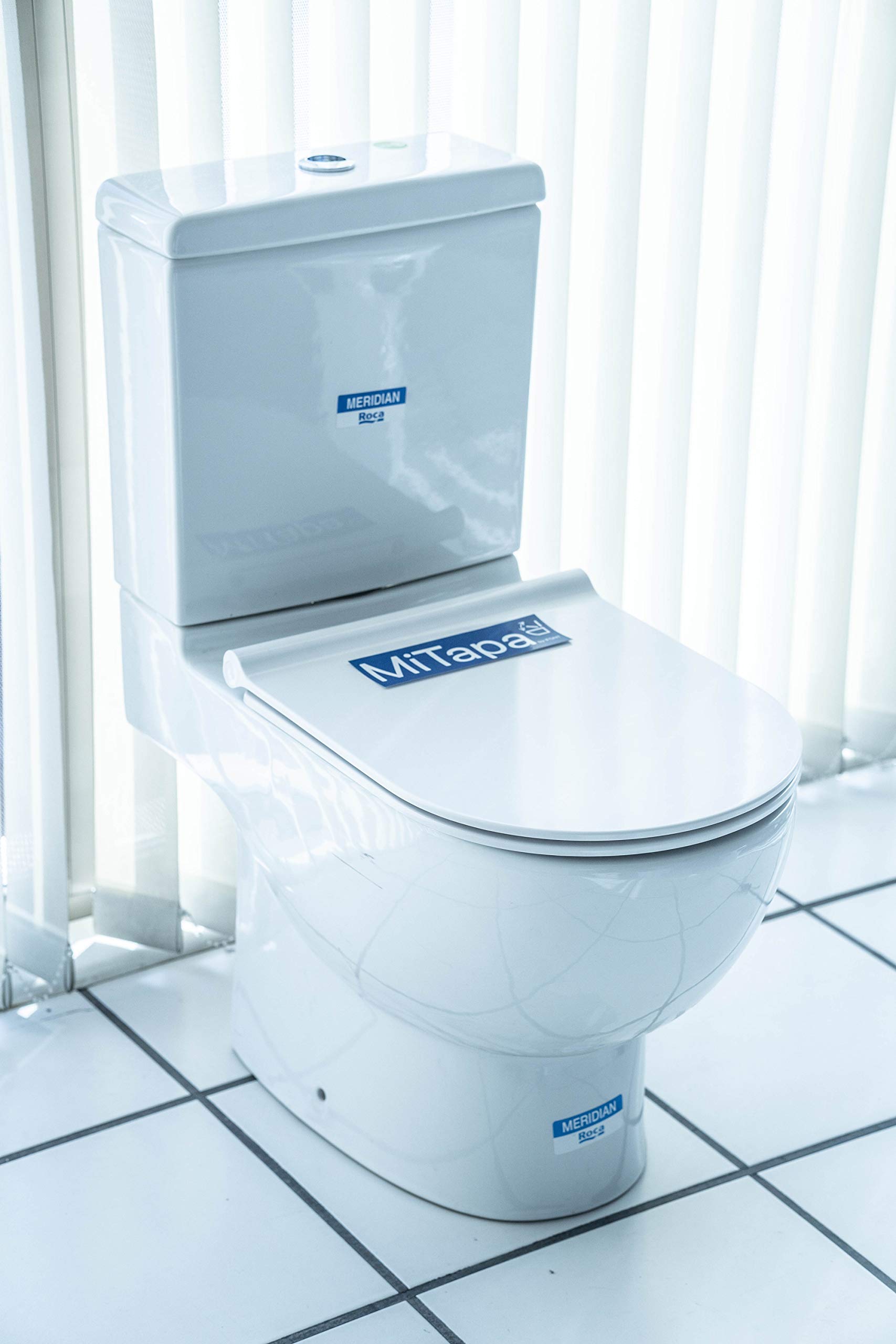 Tapa y asiento de inodoro con caída amortiguada - Compatible con Meridian | MiTapa
