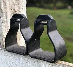 Estribo PVC preto para selas e arreios