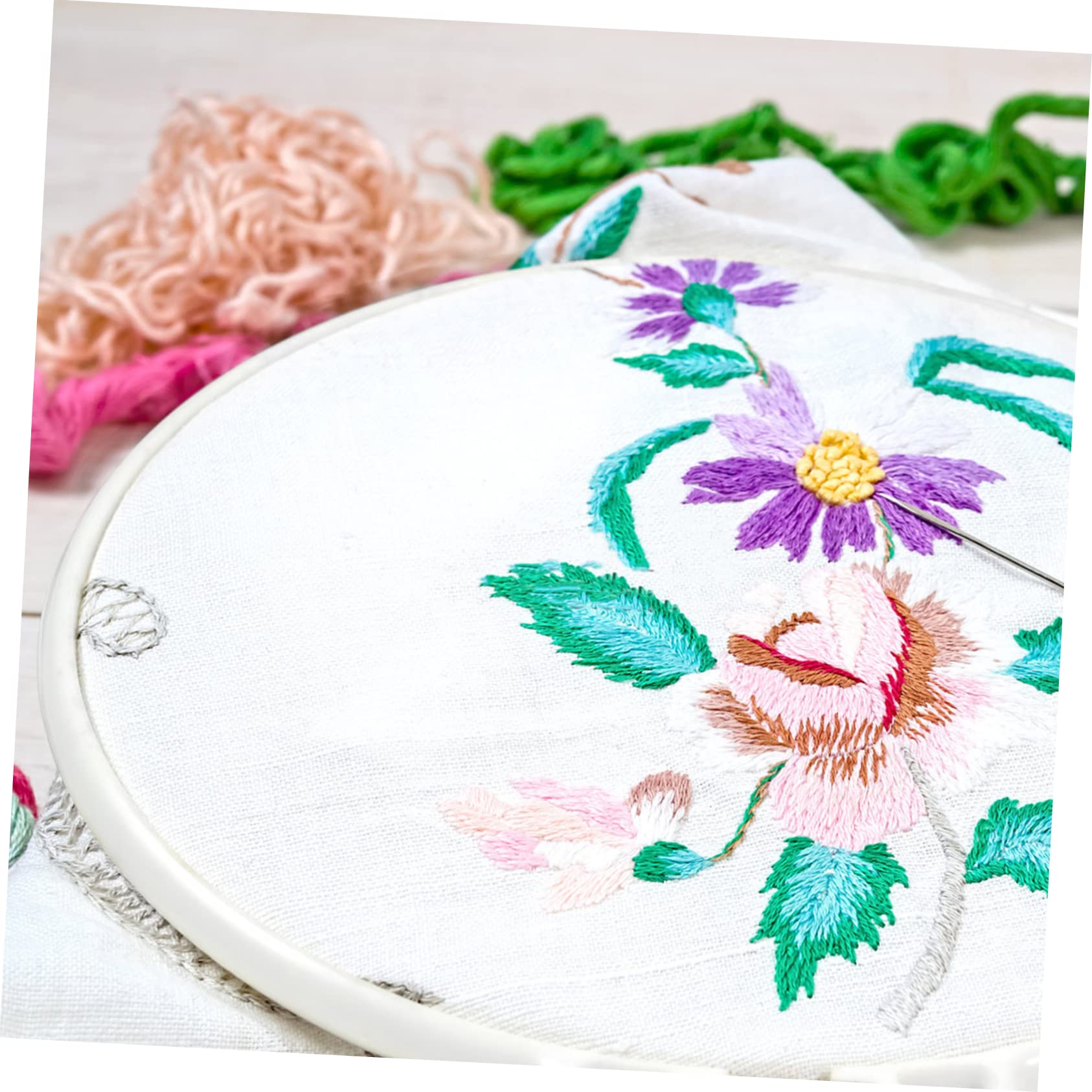 HAPINARY 6 Pack Cross Stitch Fabrics Embroidery Crafts Cotton Cloths Waste Canvas for Needlework