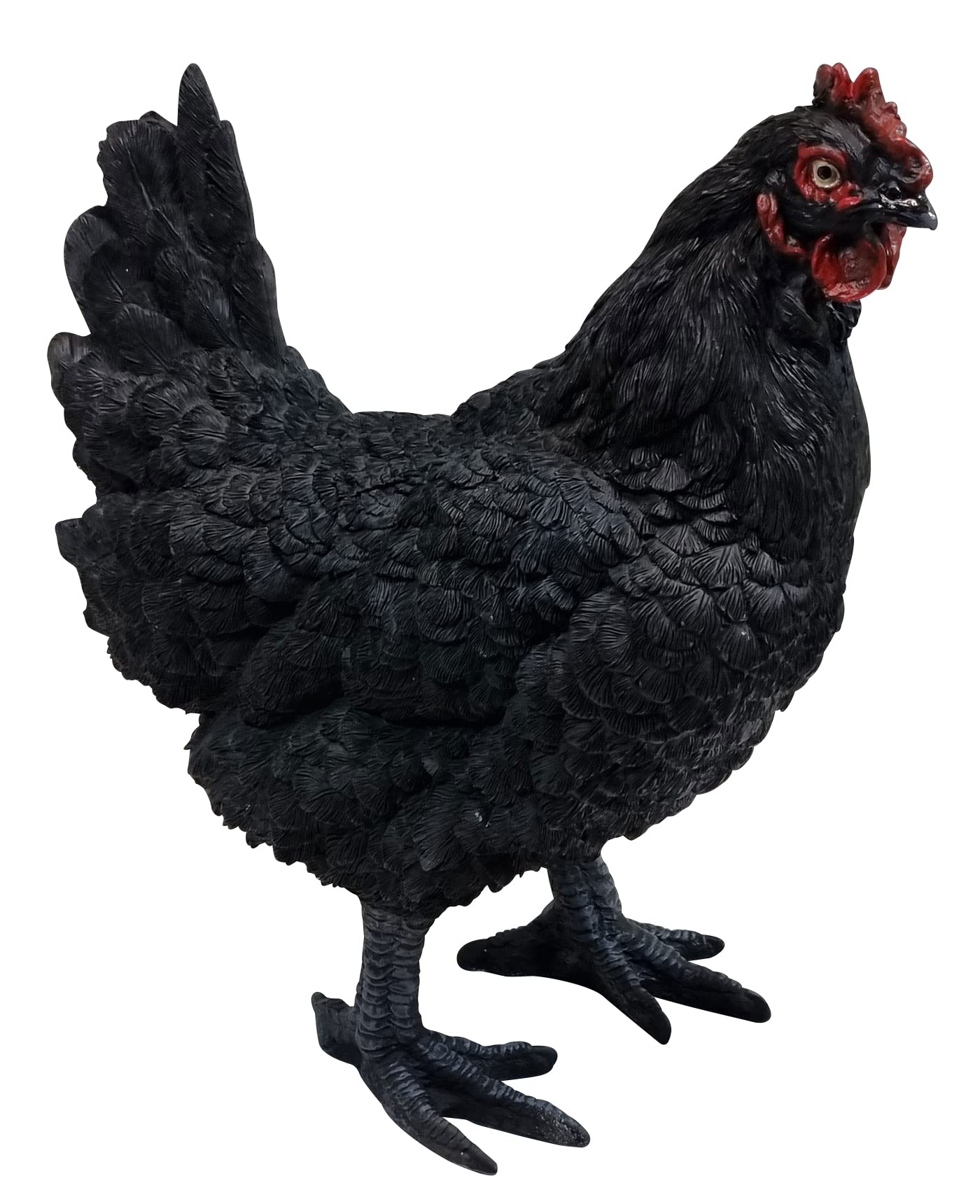 Dekofigur Henne Huhn Gisela lebensechte Gartenfigur Tierfigur Gartendeko stehend