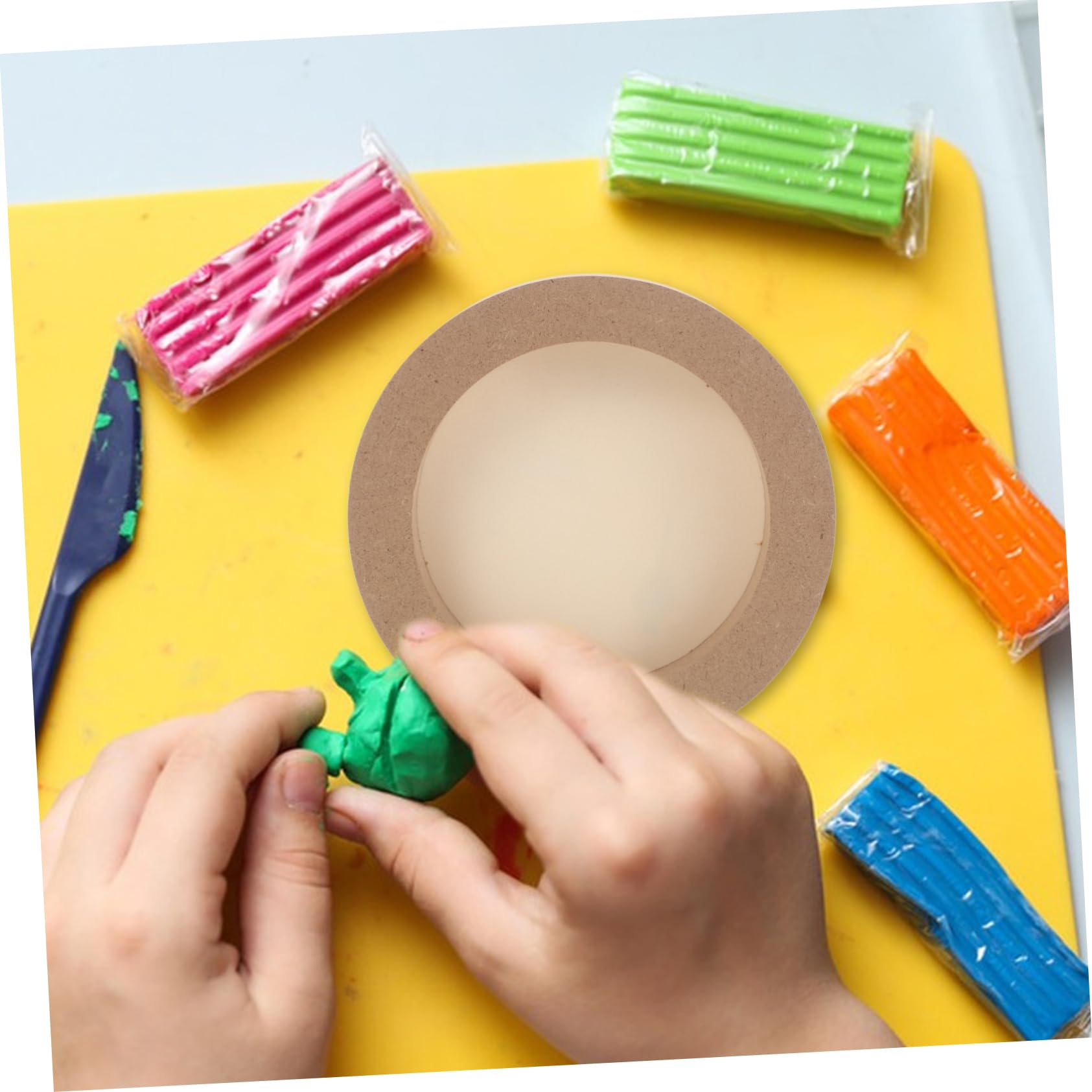 ERINGOGO Handmade Wood Picture Frames Diy Clay Painting Frames Boys and Shadow Boxes