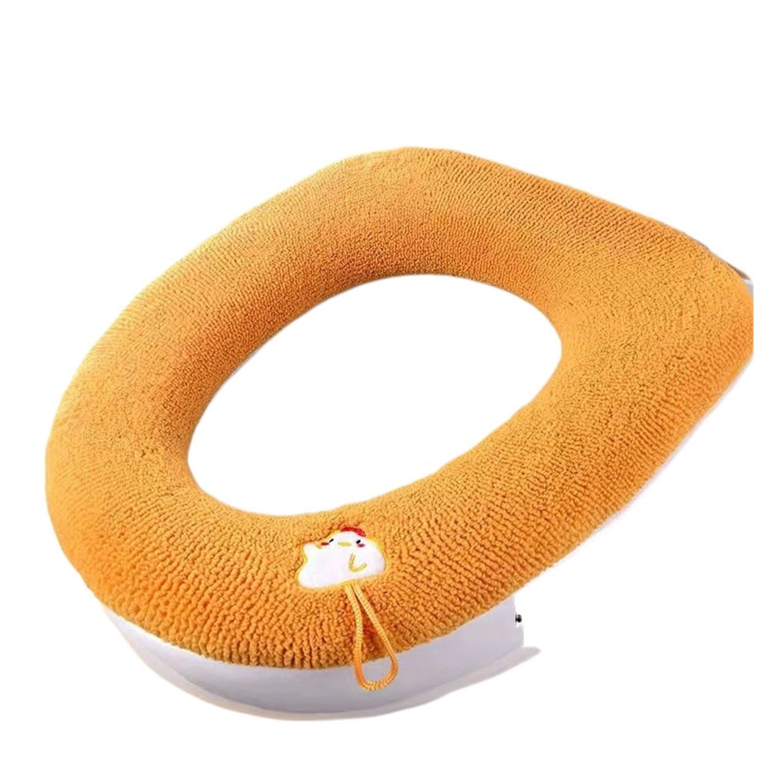 HLAVORTEXA Thicken Toilet Seat Cover Mat Winter Warm Soft Washable Closestool Mat Seat Case Toilet Lid Pad Bidet Cover Bathroom Accessories(Color-D)