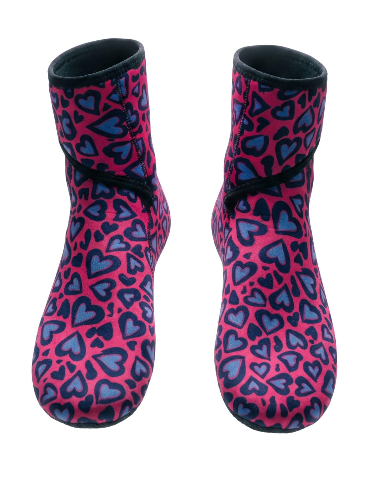 wildswimmingsocks EasyOff™ Neoprene Thermal Wetsuit Swimming Socks with bullet proof sole- Cold Cold Heart, Small