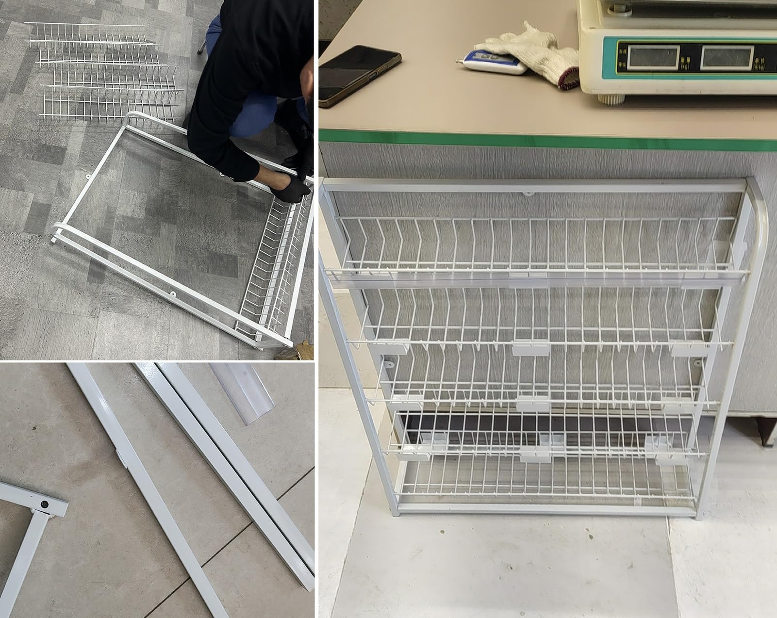 Generico Espositore Porta Snack Sottile da 26,3 Pollici - Espositore da scaffale per supermercato Nero per Caramelle, Patatine, bustine di tè e Altro - Robusto Cestino portaoggetti da banco, bancone