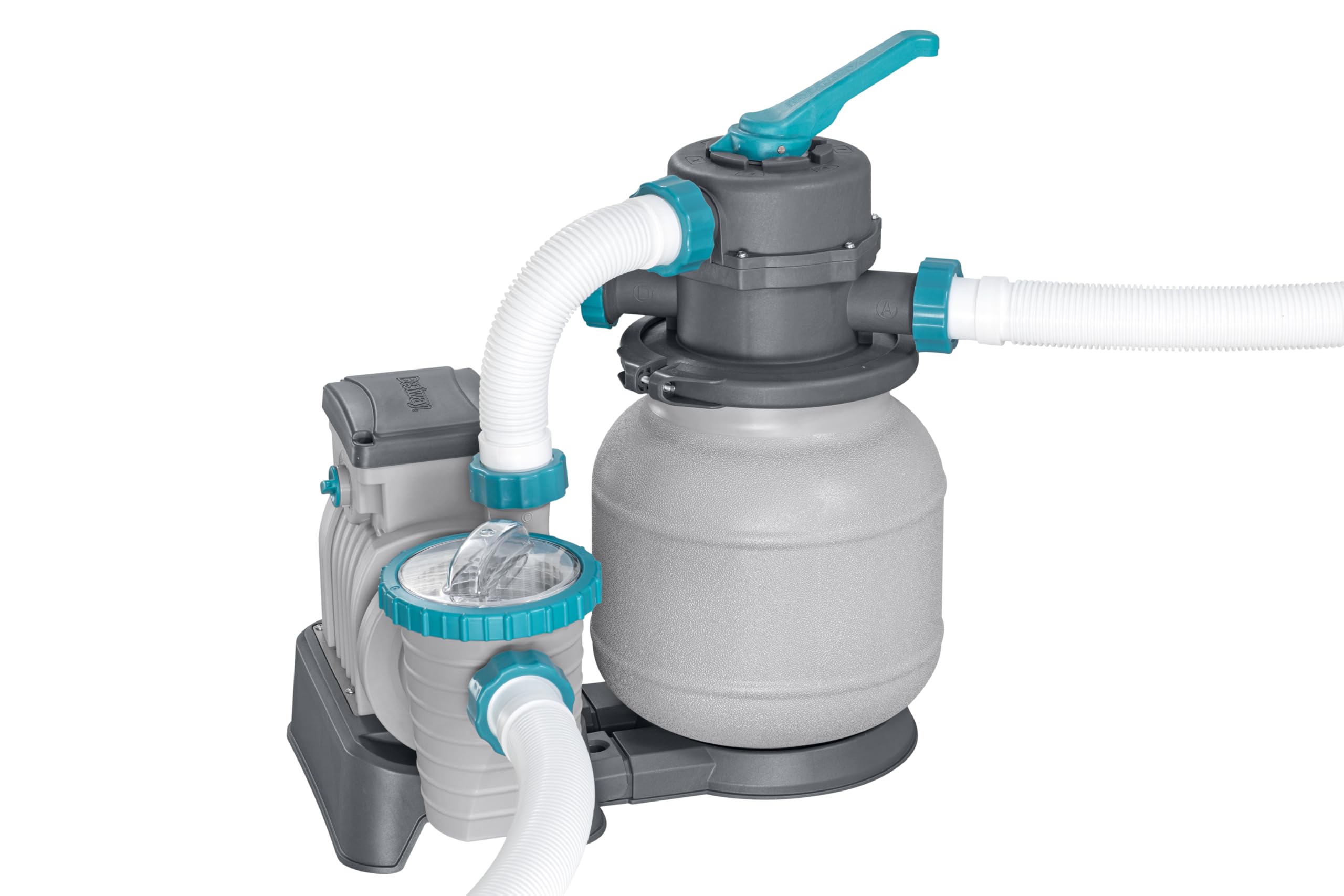 Bestway Pompe de Filtration à Sable pour Piscine Hors Sol 6 056 L - 48 cm x 42 cm x 52,8 cm - Gris/Vert