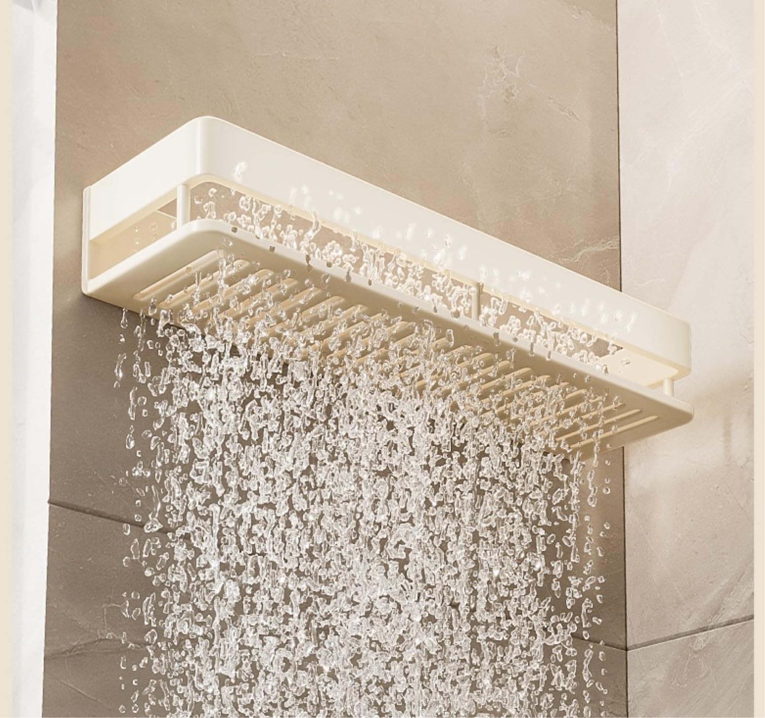 Portaoggetti Doccia Mensola per Doccia Adesiva per, Organizer per in Alluminio, per Bagno Scaffale(55 * 12.8 * 12.5cm)