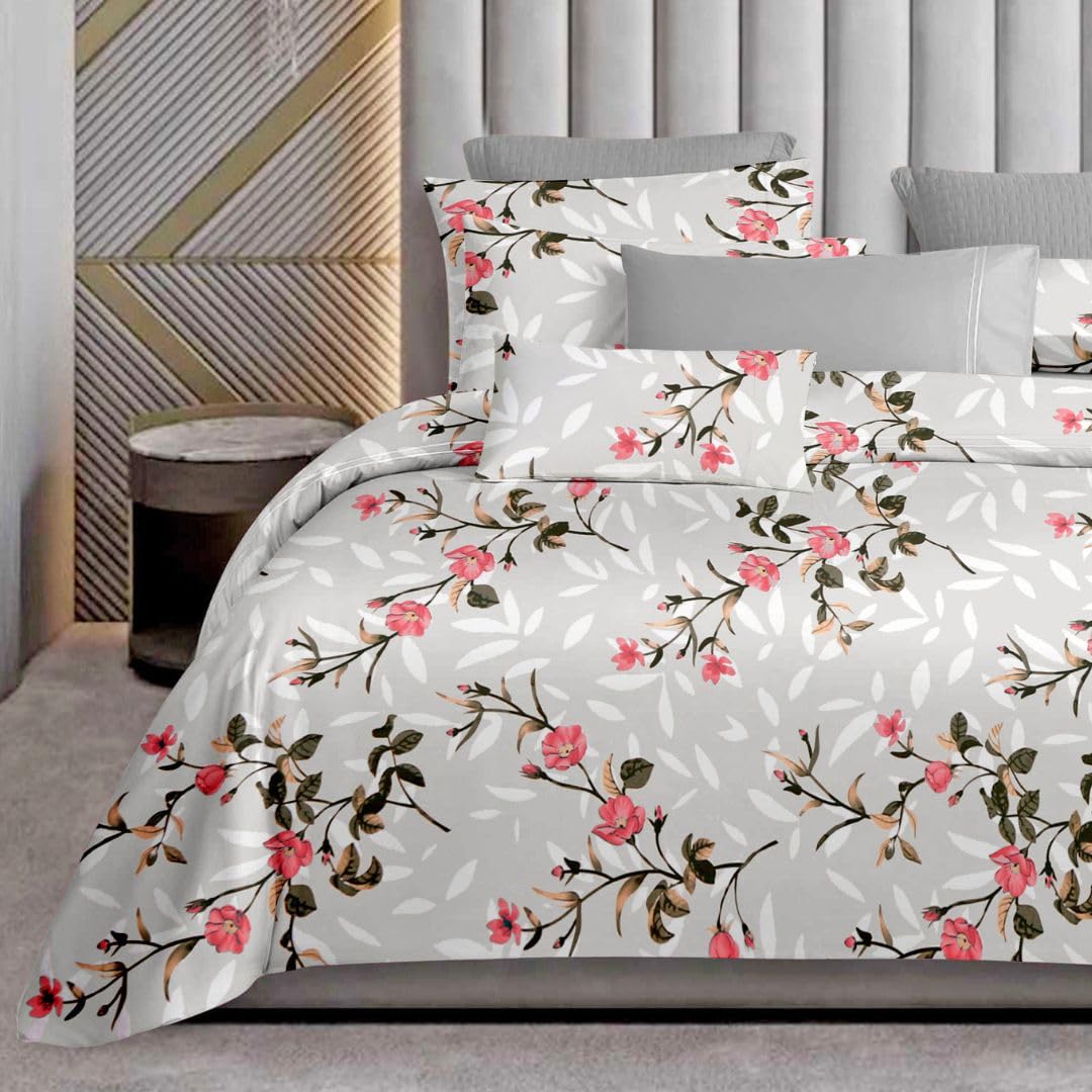 See full amazon price history chart for Jaipur Weaves Bedsheet King Size 100% Pure Cotton Bed Sheet with 2 Pillow Covers, 300 TC Premium Bedding Set, Soft Cozy Bedding (Spring Tulips Grey, Super King, Floral) Jaipur Weaves Bedsheet King Size 100% Pure Cotton Bed Sheet with 2 Pillow Covers, 300 TC Premium Bedding Set, Soft Cozy Bedding (Spring Tulips Grey, Super King, Floral) (B0DCTXBHGZ) Amazon Price History, Amazon Price Tracker