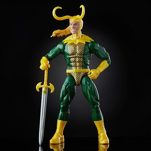 Miniatura 3 de Marvel Legends Series Loki Figura de acción coleccionable de Marvel Comics de 6 pies para edades de 6 años en adelante con accesorio y figura de
